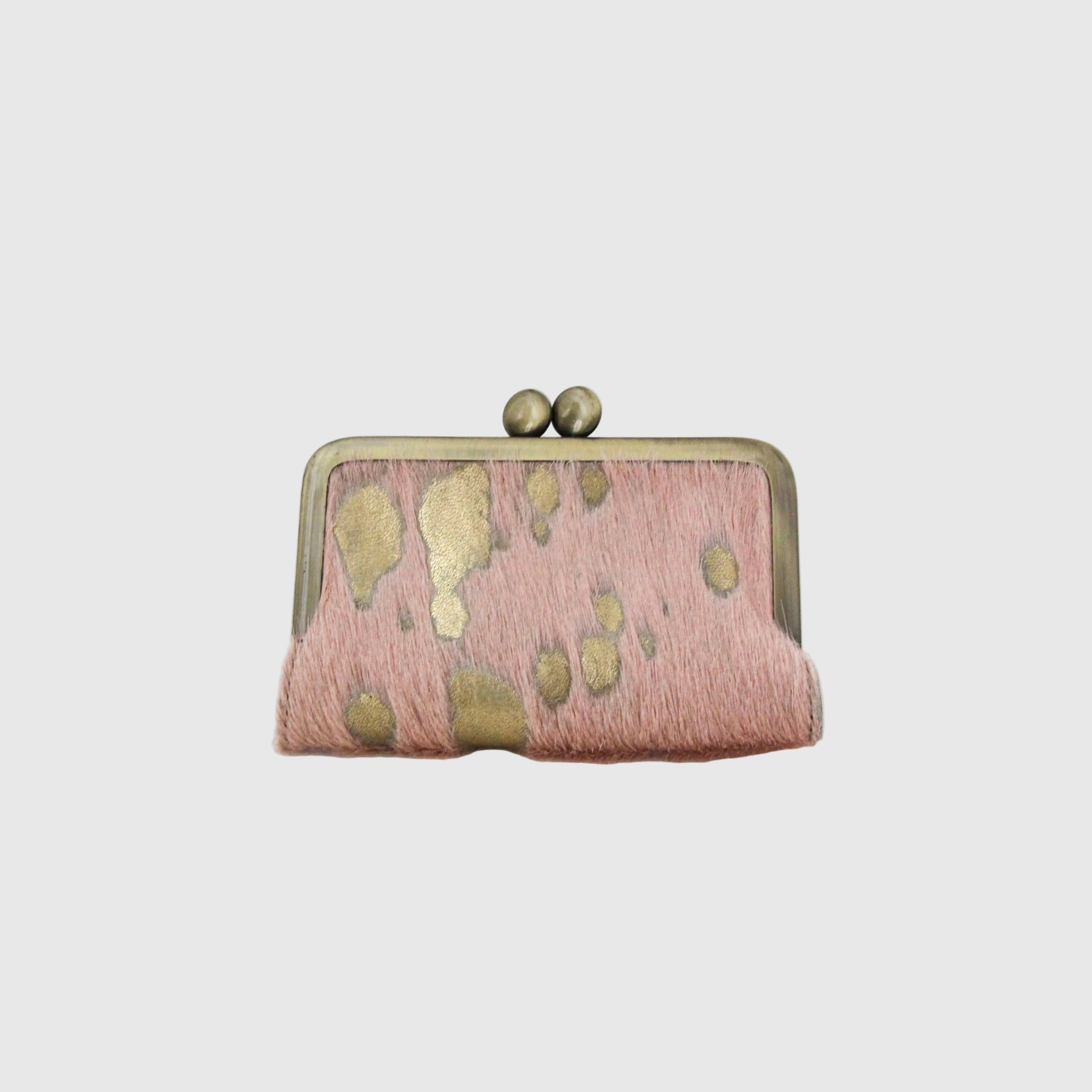 起毛ピンクゴールド/ターコイズ / カードケース