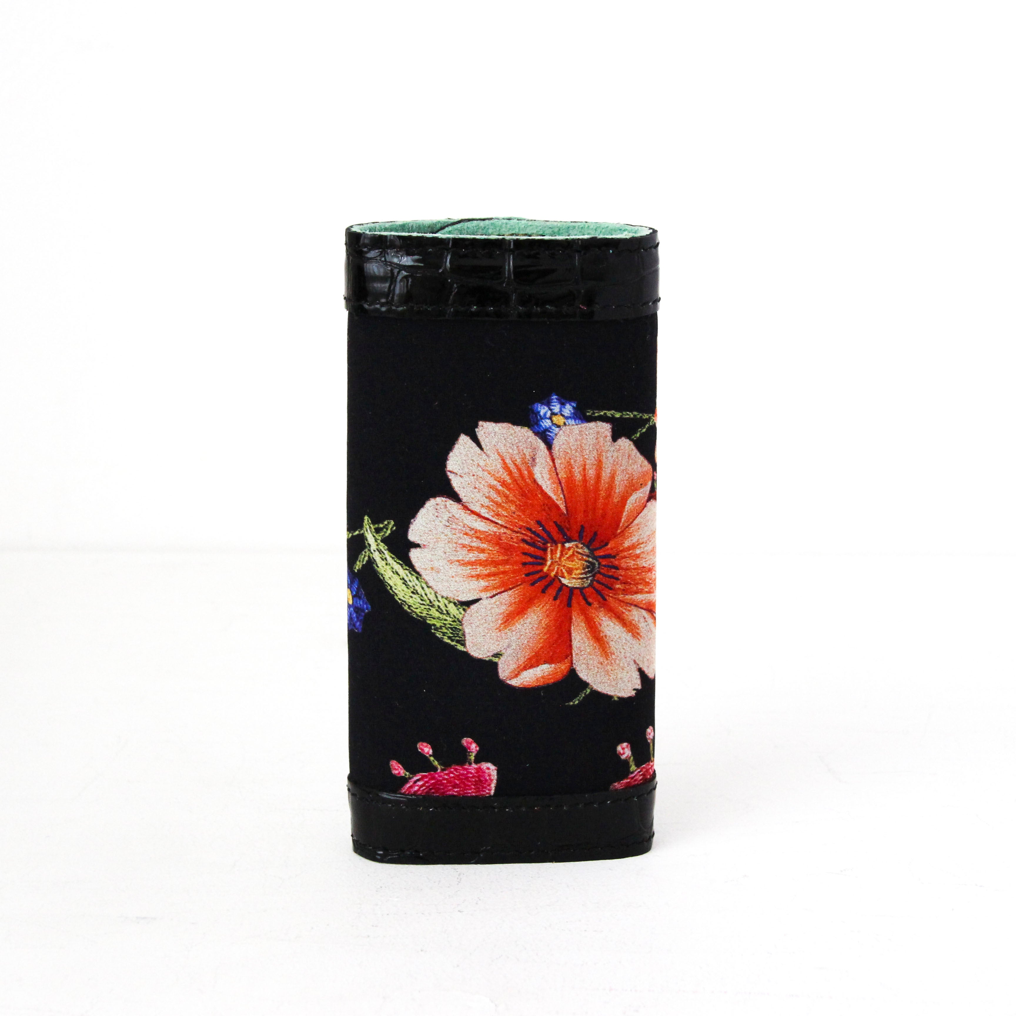 シルクフラワー刺繍プリントフラワーMG / キーケース