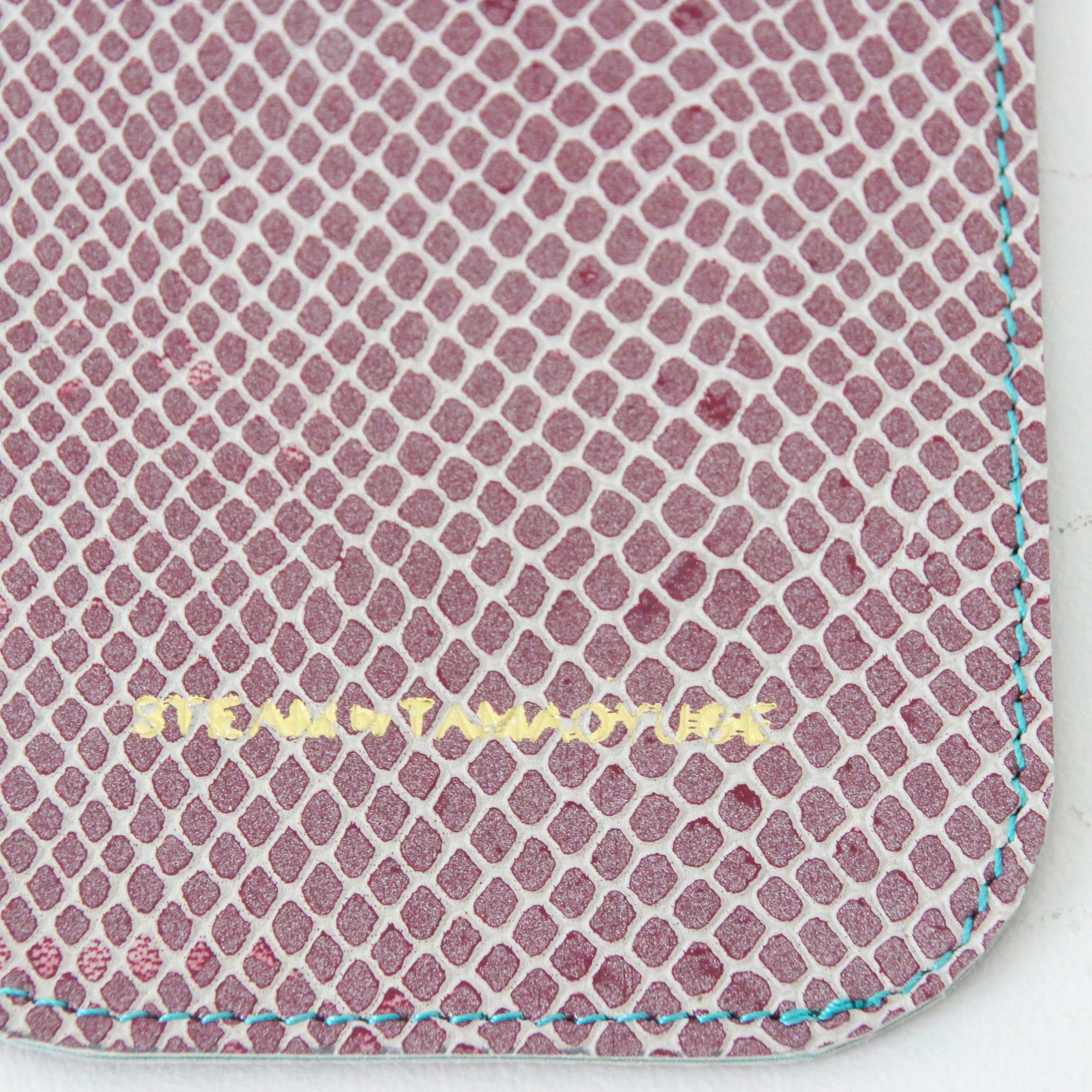 レッドスネークレザー / めがねケース