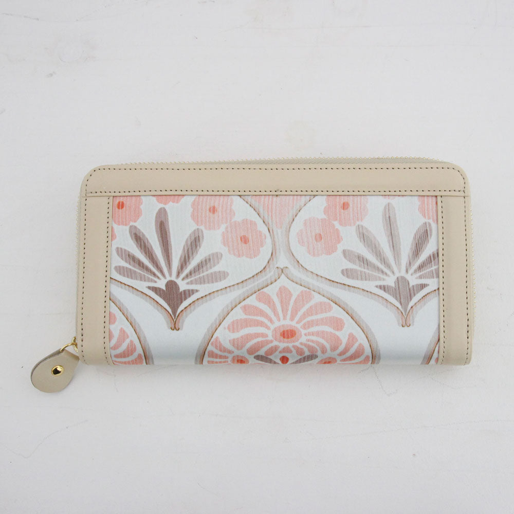 オレンジフラワーシルク / お財布ベージュ