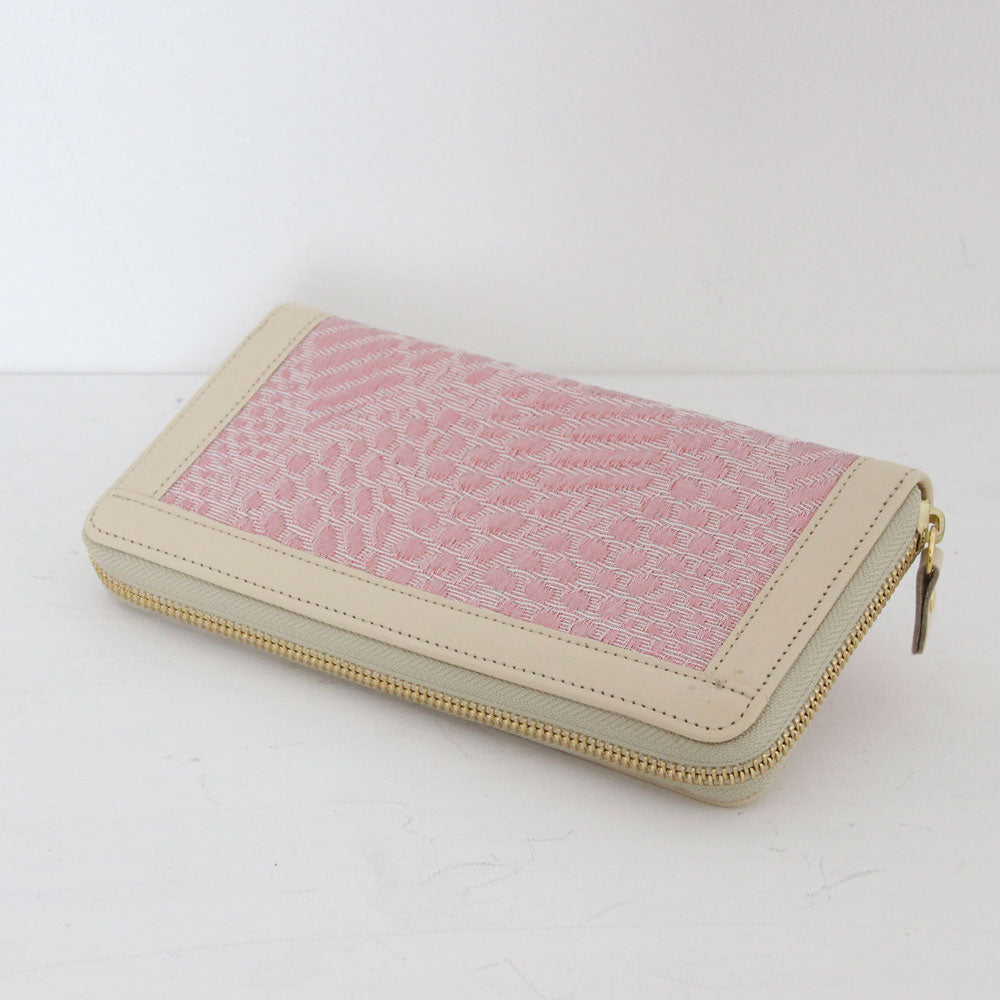 【OUTLET】ピンクラメパイソン / お財布ベージュ