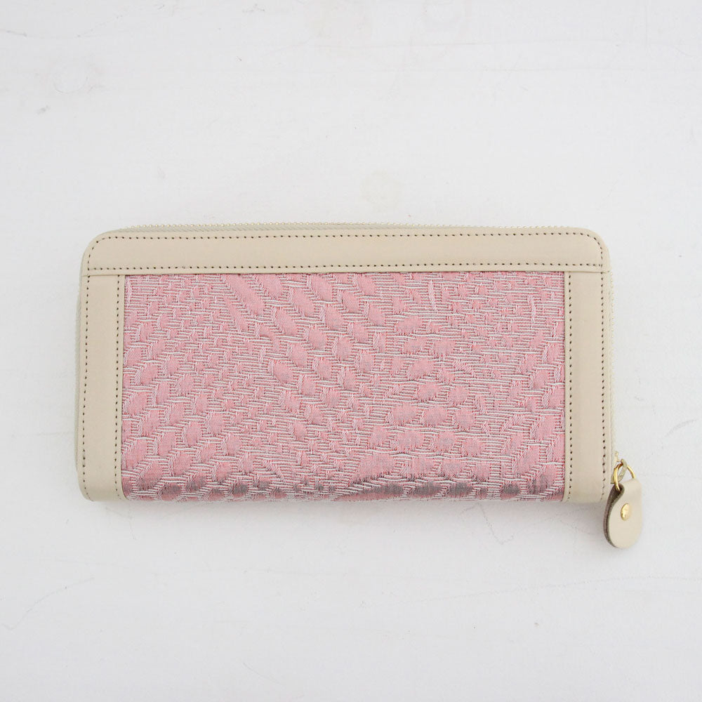 【OUTLET】ピンクラメパイソン / お財布ベージュ