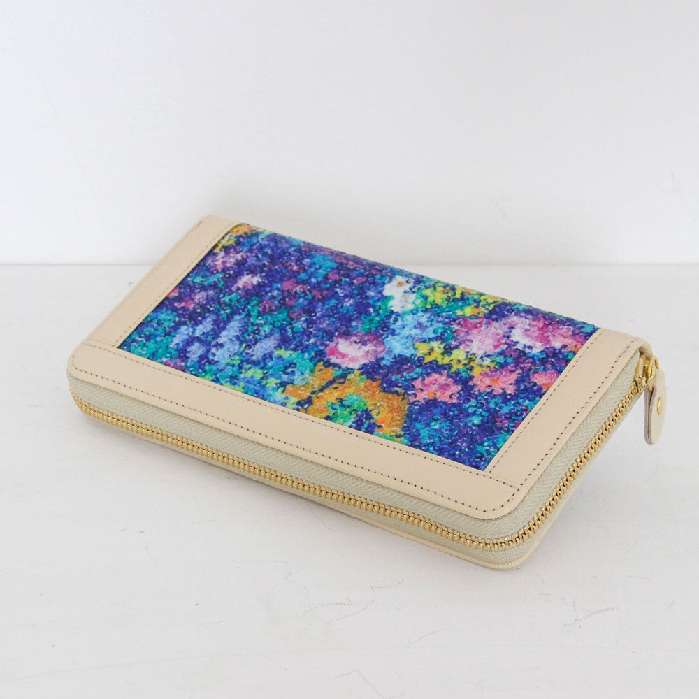 リバティスパンコールブルー / お財布ネイビー