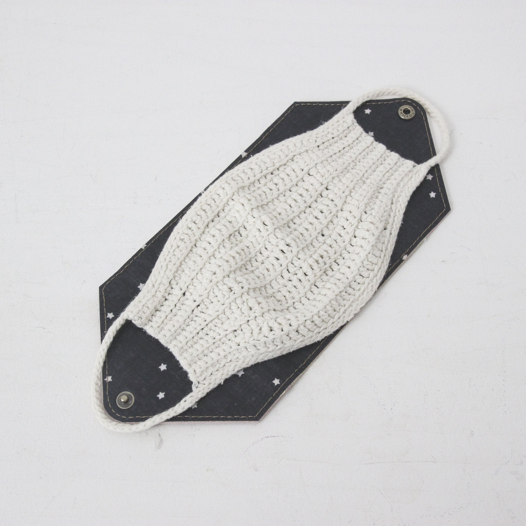 ブラックレースマゼンダ×ブラックレザー / マスクケース