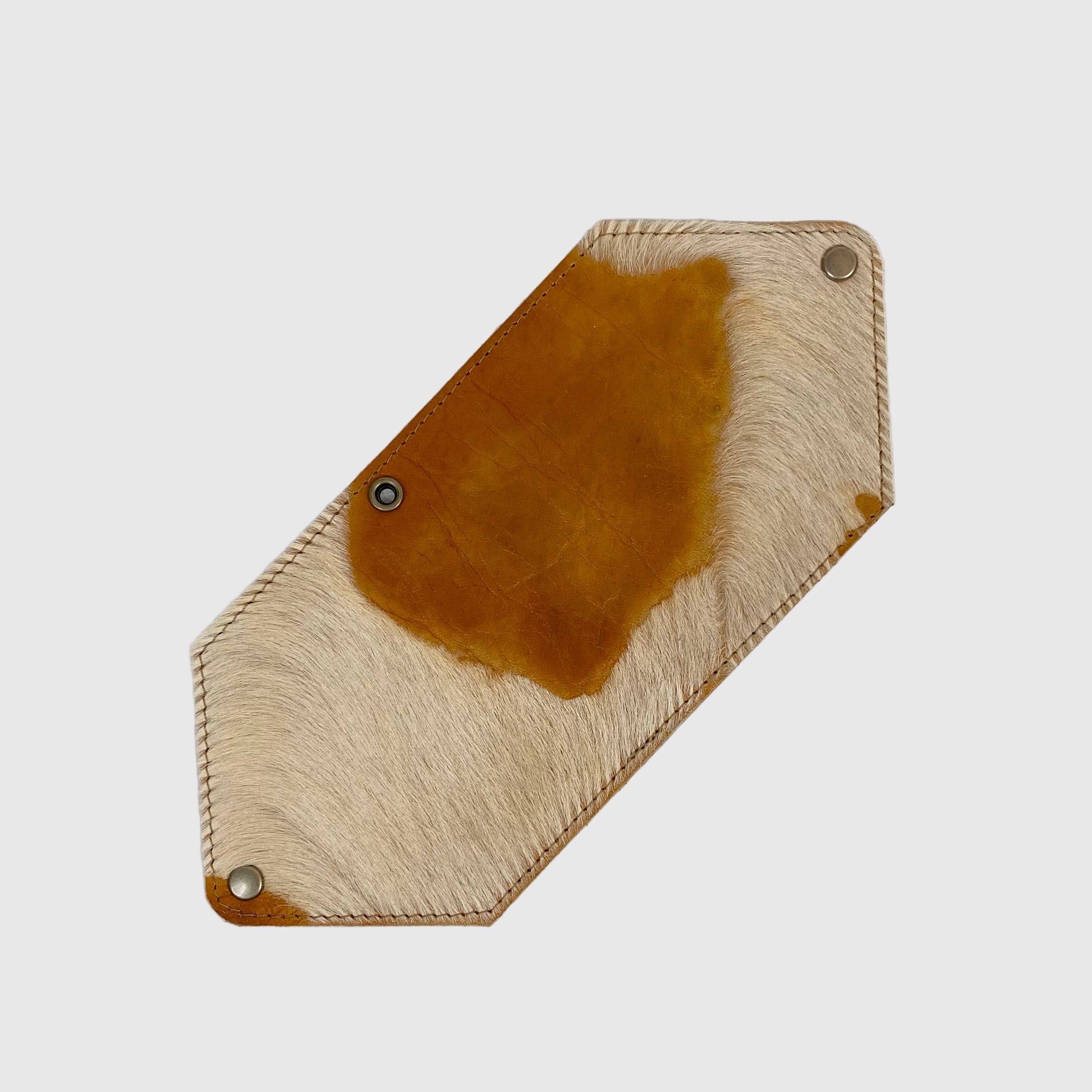 起毛ブラウン×ホワイト / マスクケース