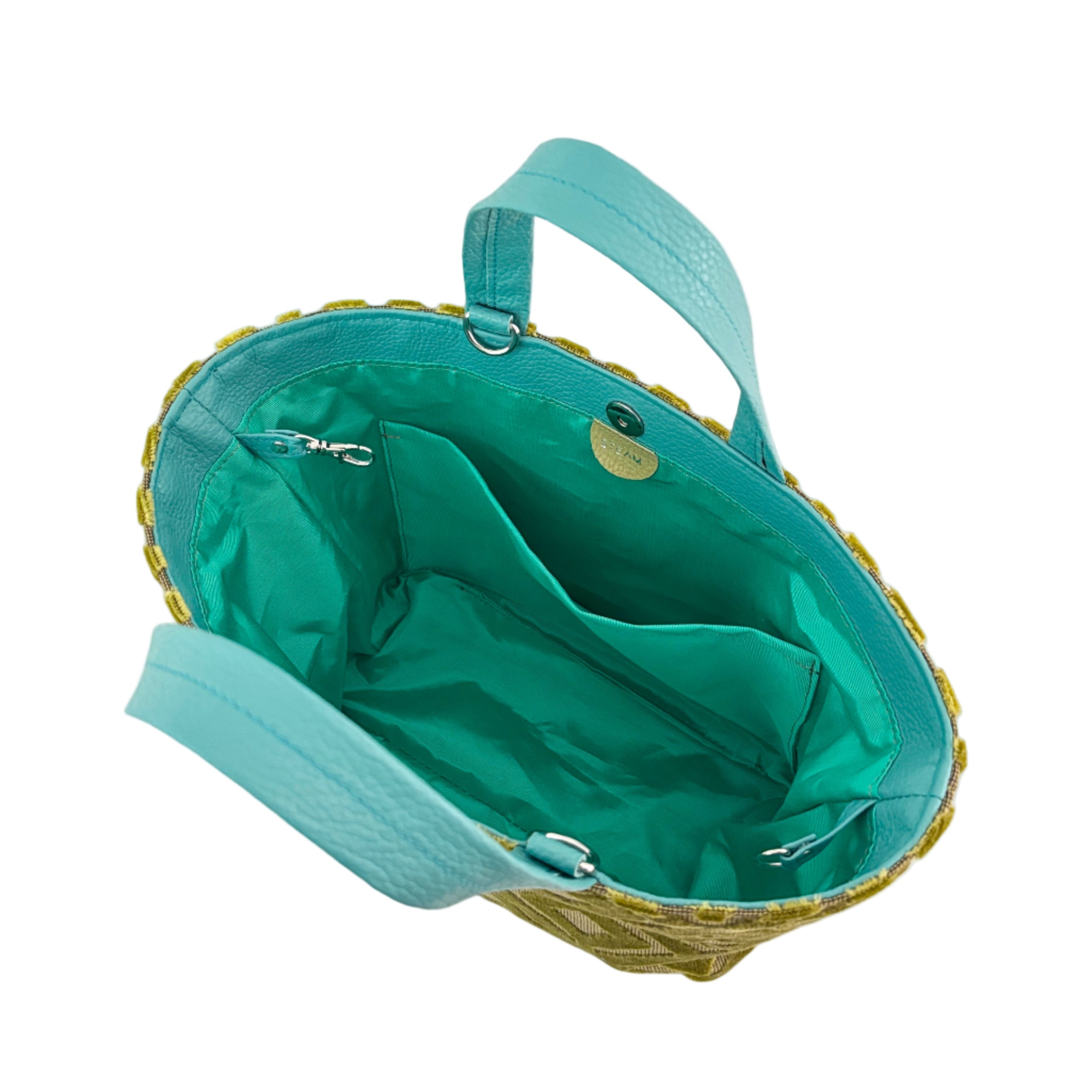 ベロアマスタードイエロー / ボートバッグS