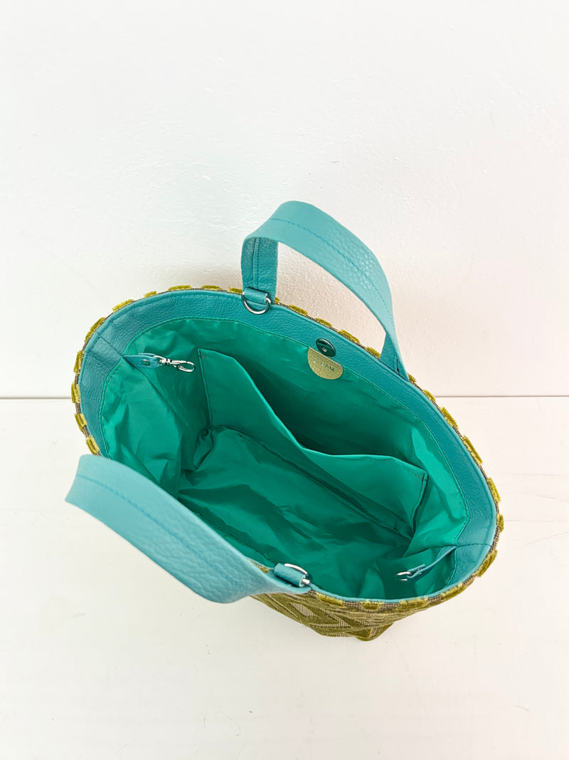 ベロアマスタードイエロー / ボートバッグS