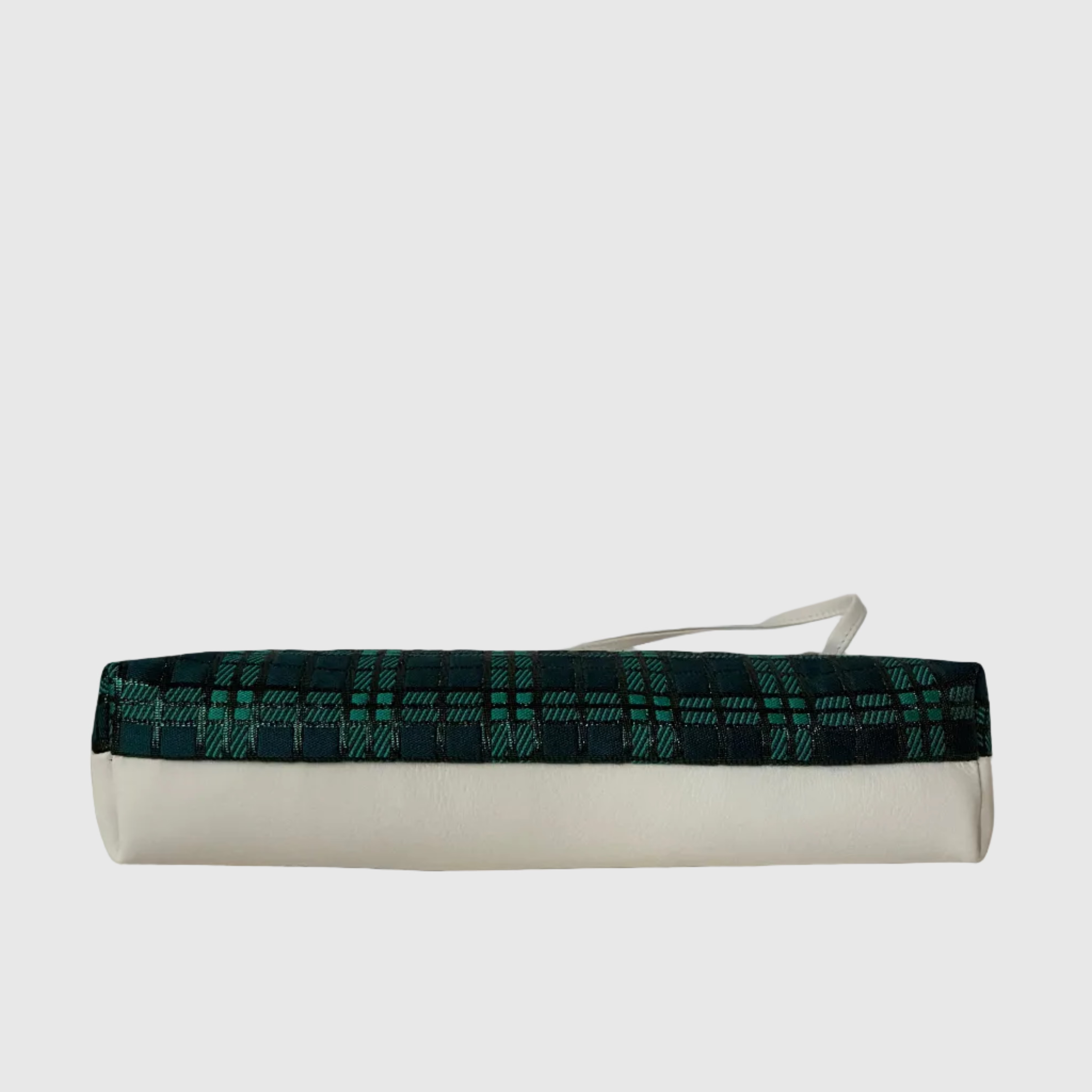 グリーンチェックシャイニーS / フラットポシェット