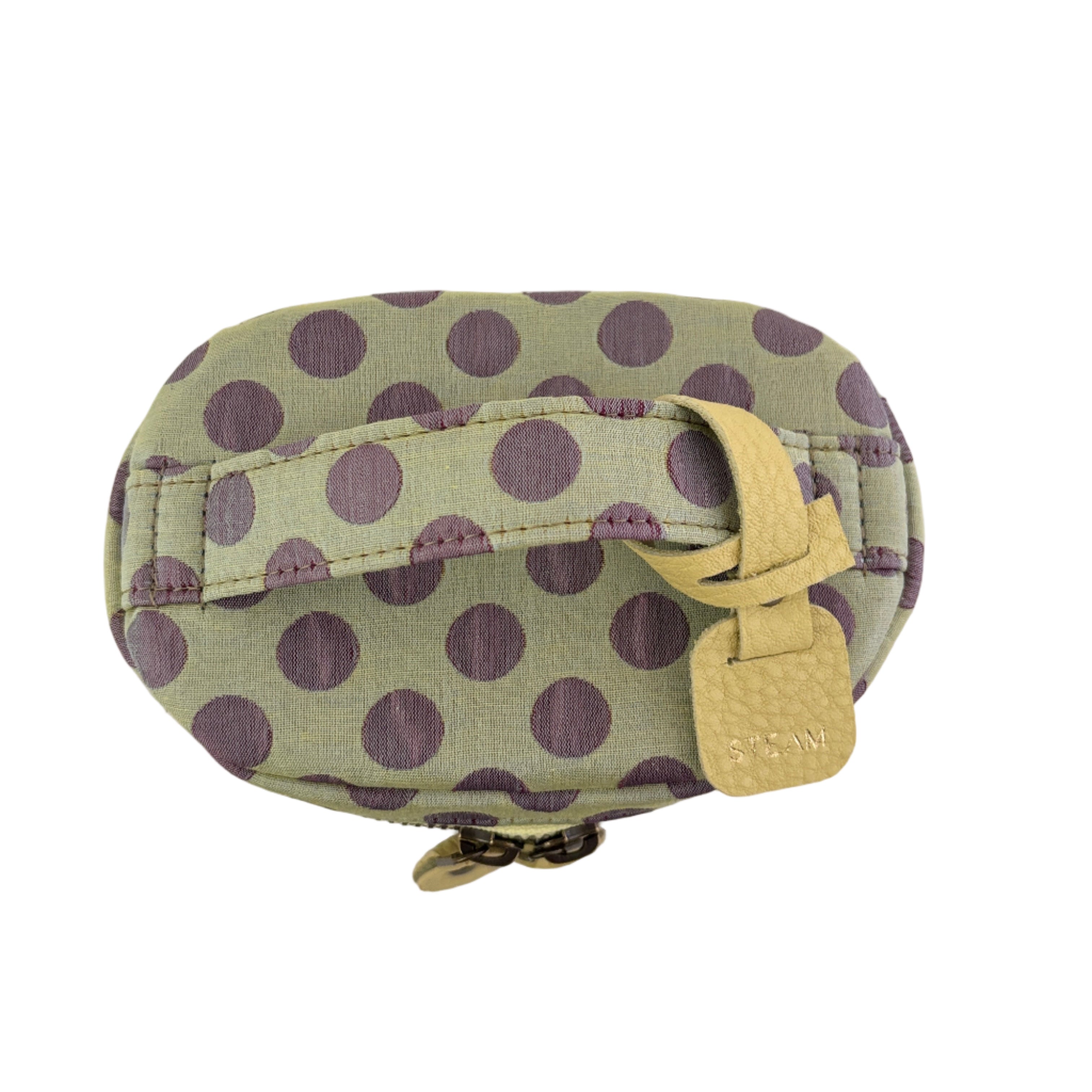 グリーンパープルドット / バニティポーチ