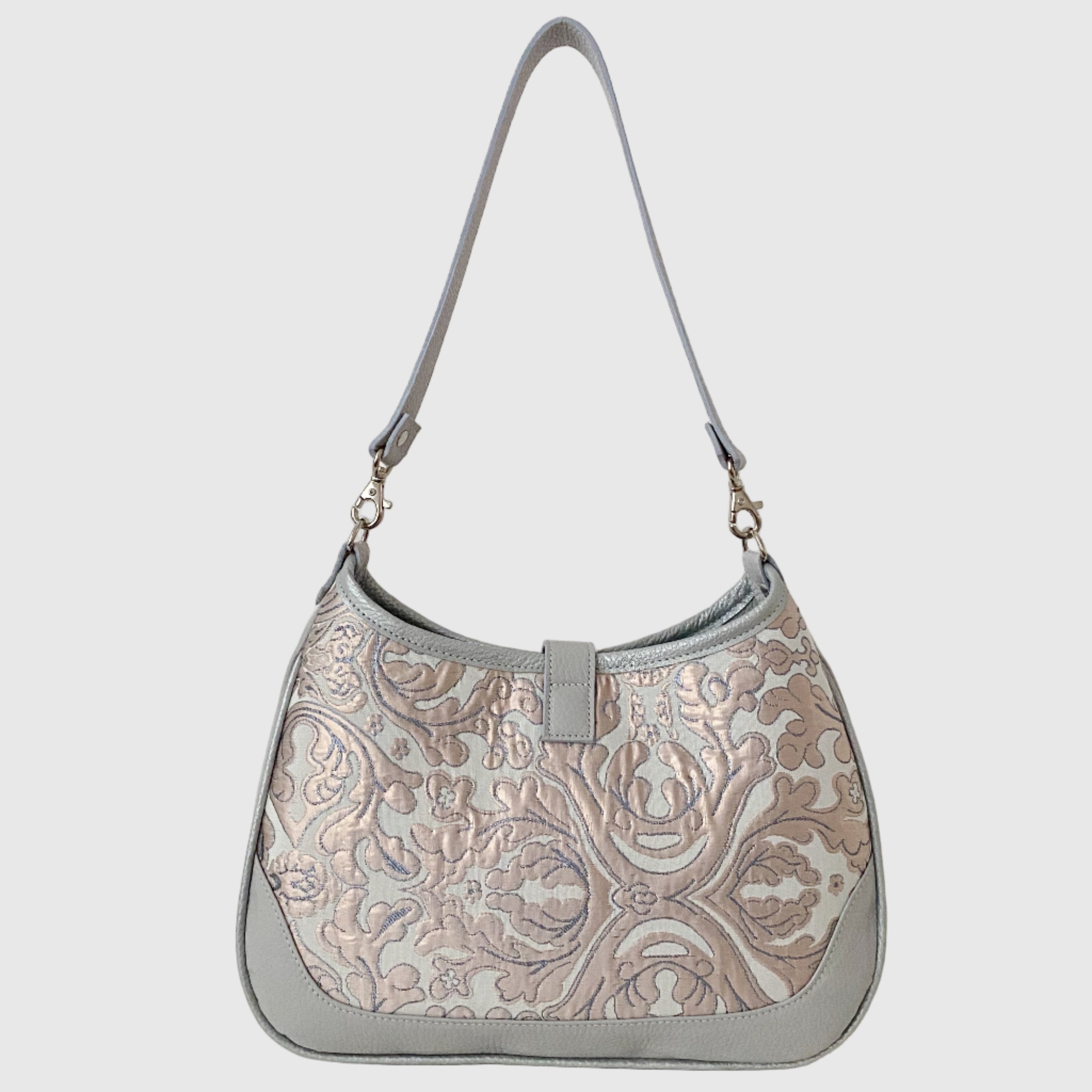 シルバーピンクダマスク S / クロワッサンポシェット