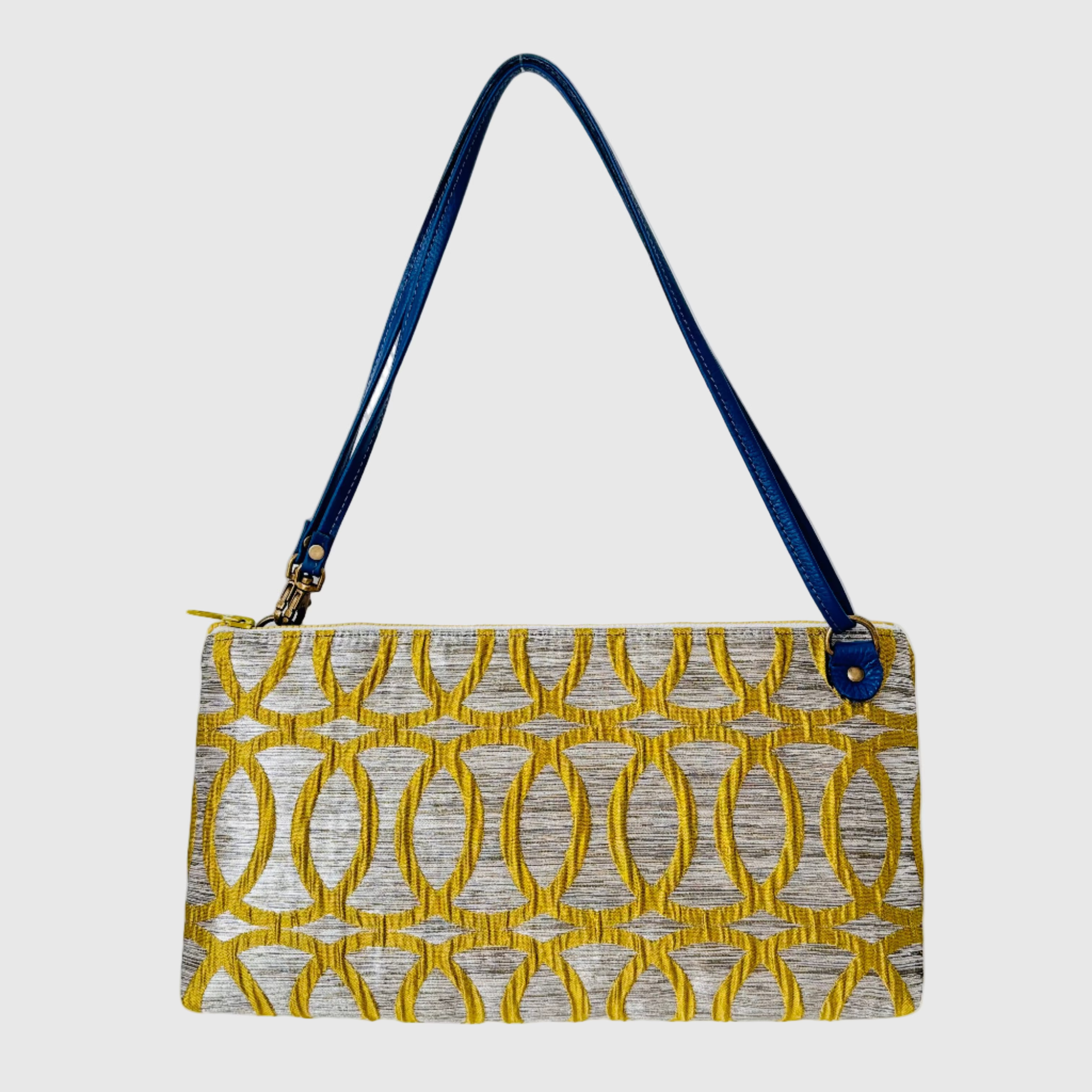 シルバー×イエローループ S / フラットポシェット