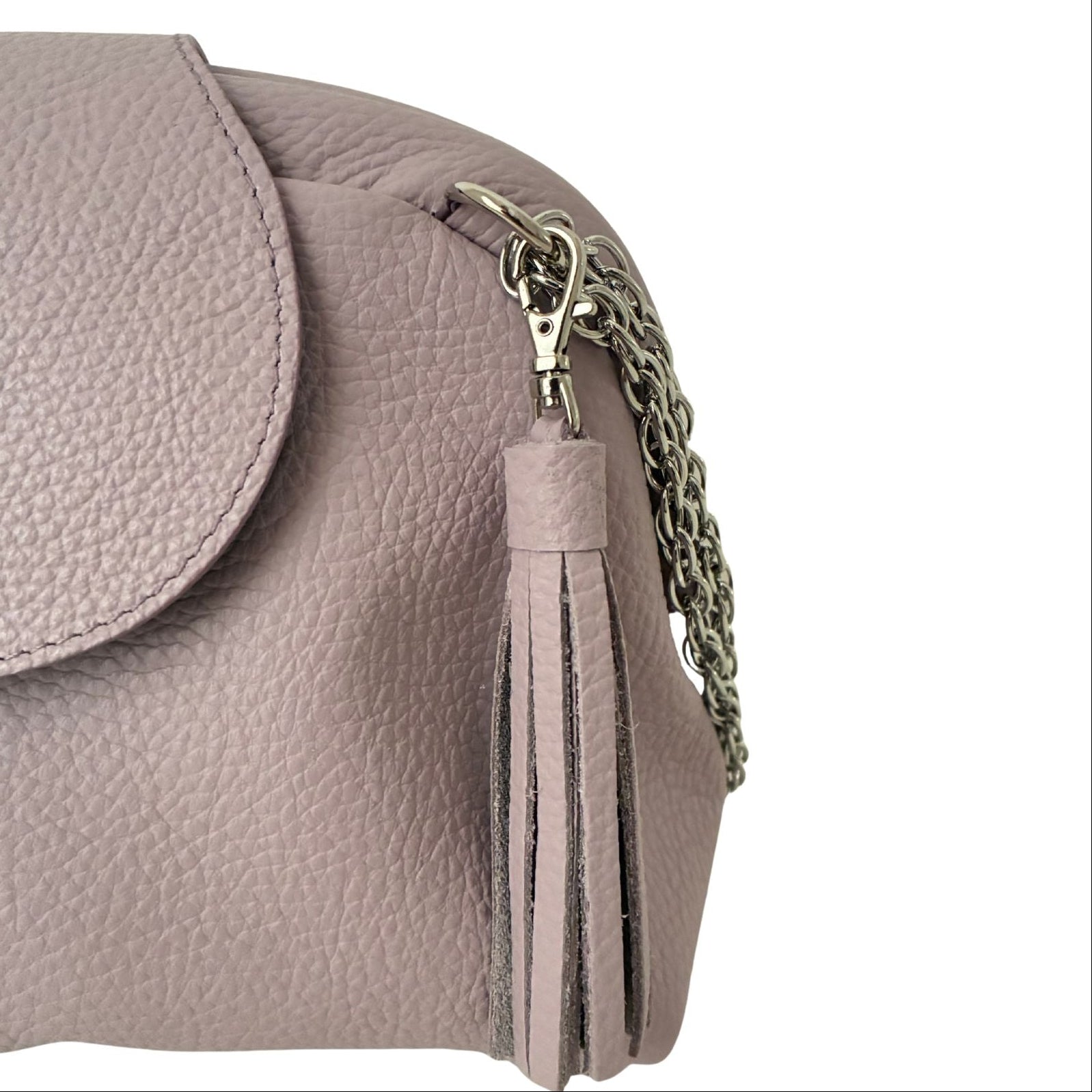 newラベンダー  / 口金レザーポシェットM