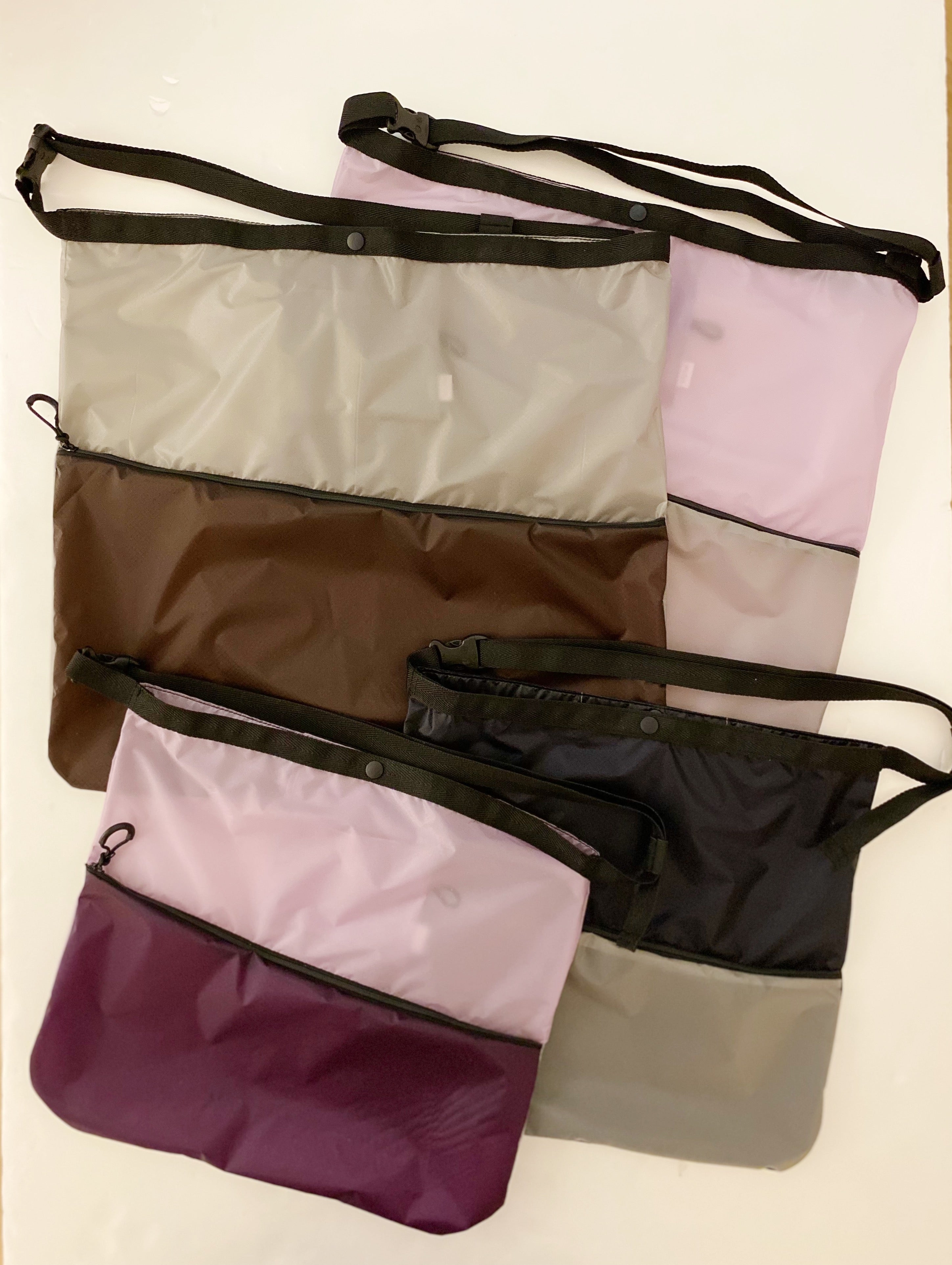 シルバーグレー×チョコ / サコッシュL