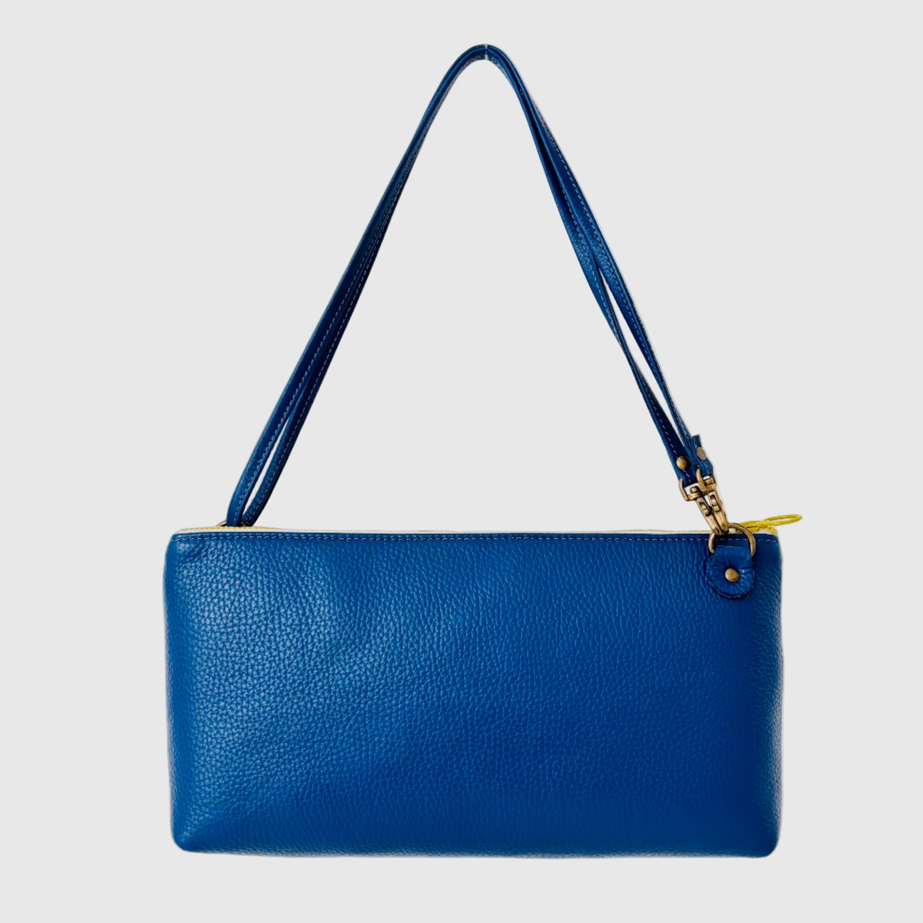 シルバー×イエローループ S / フラットポシェット