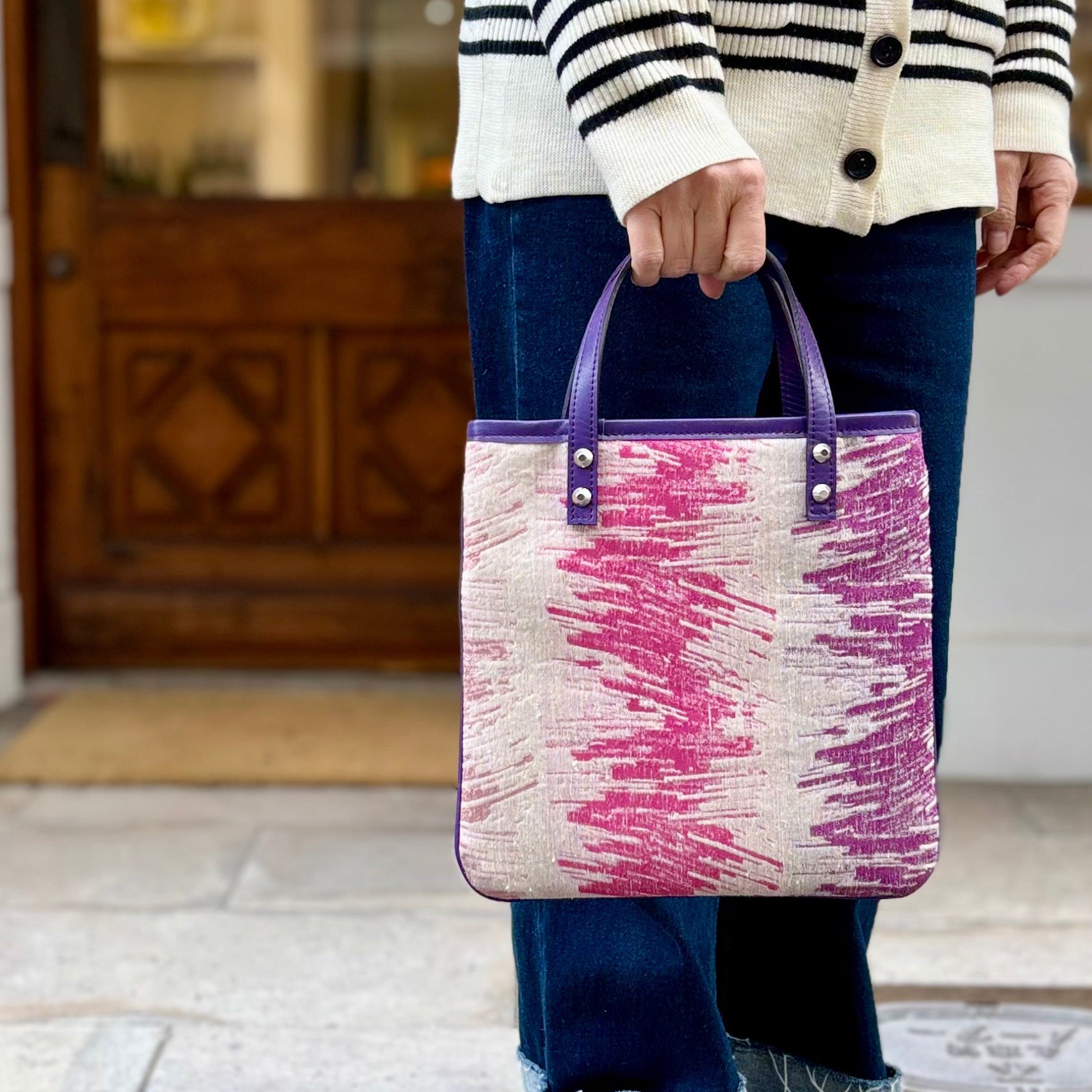 マルニピンクS / スクエアフラットトートS