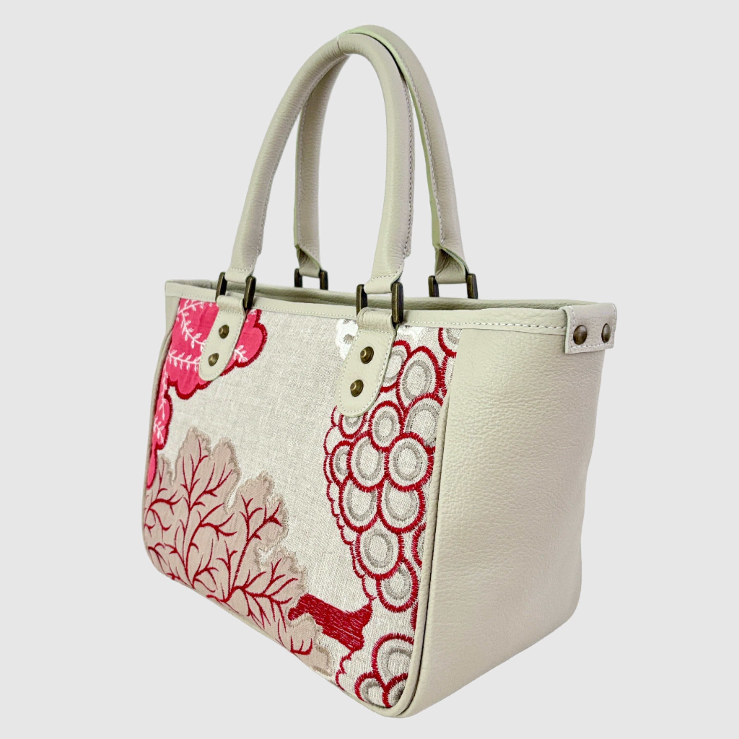 レッドフォレスト×オフホワイトL /  トートバッグS