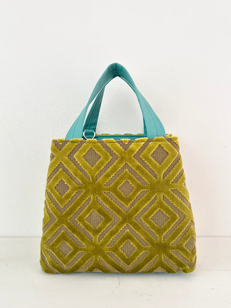 ベロアマスタードイエロー / ボートバッグS