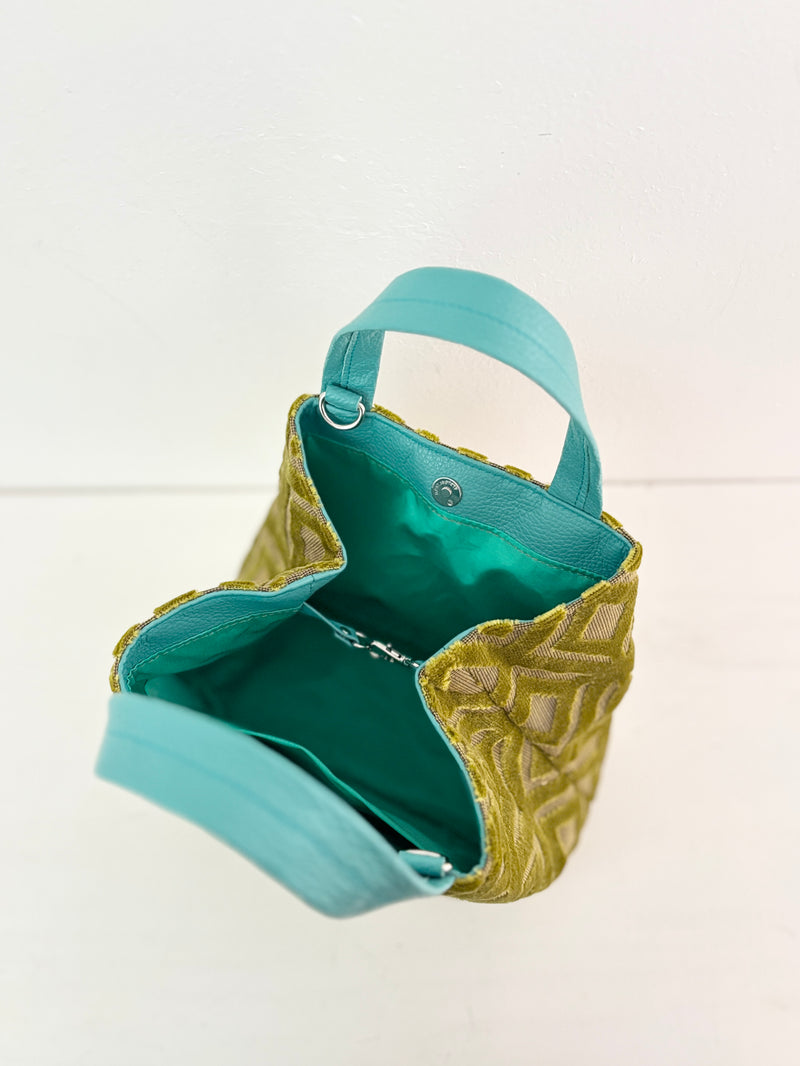 ベロアマスタードイエロー / ボートバッグS