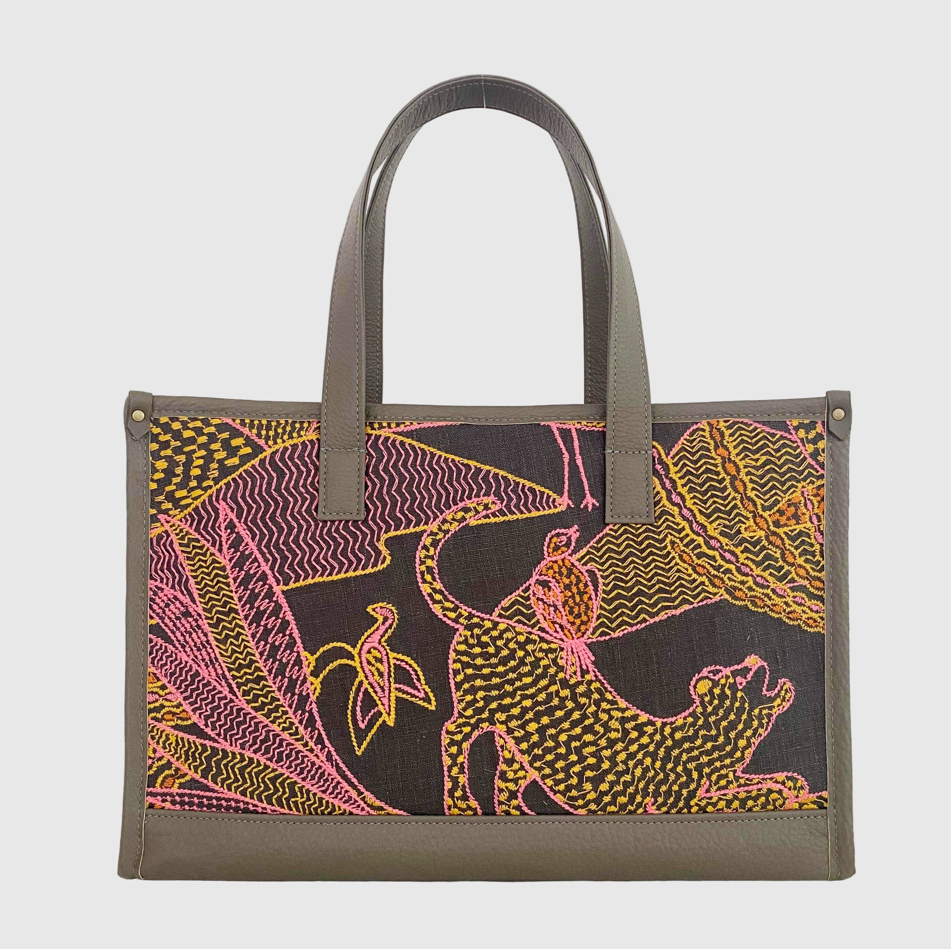 ピンクパンサーL / バーティカルトート ワイドM