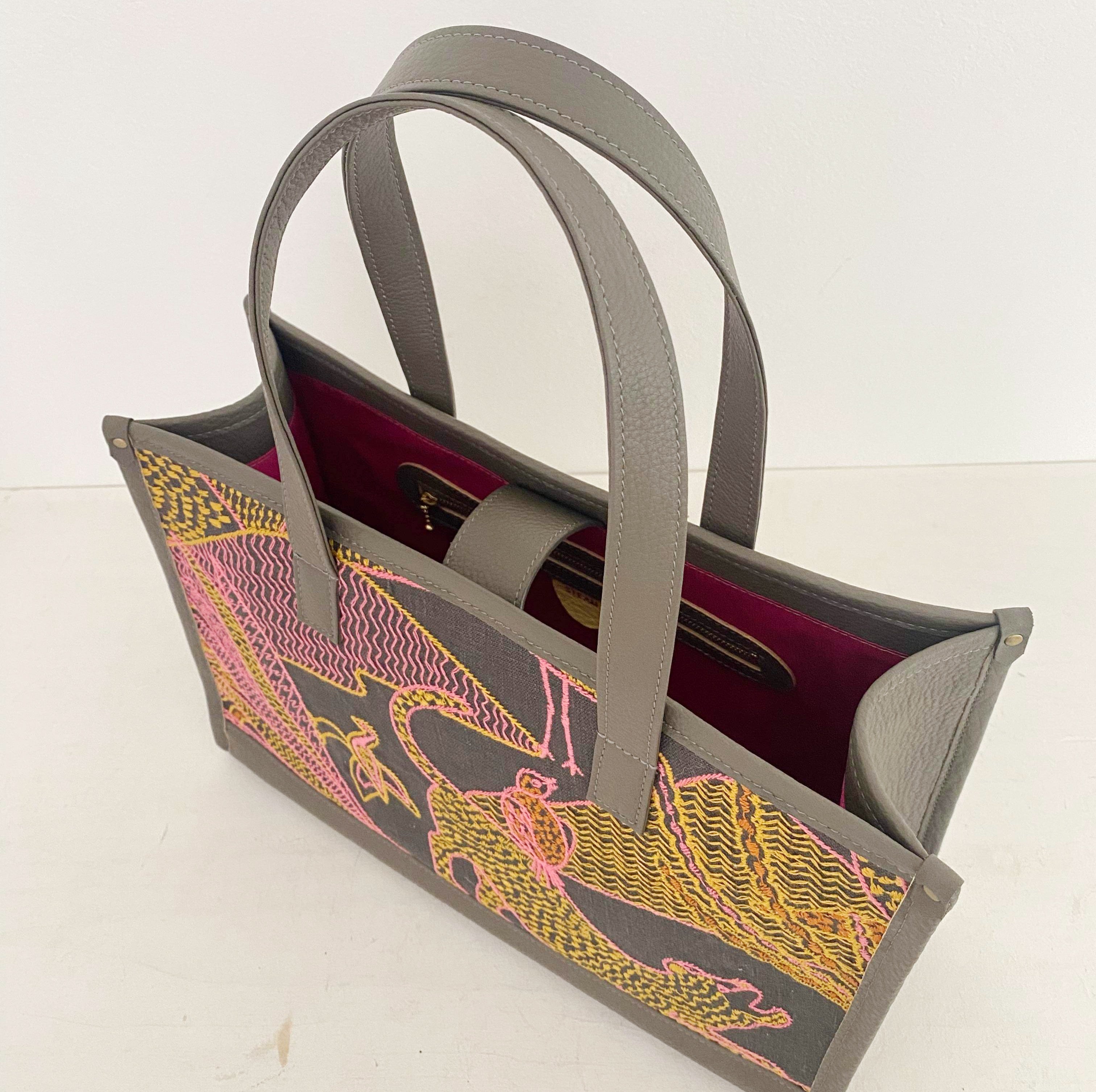 ピンクパンサーL / バーティカルトート ワイドM