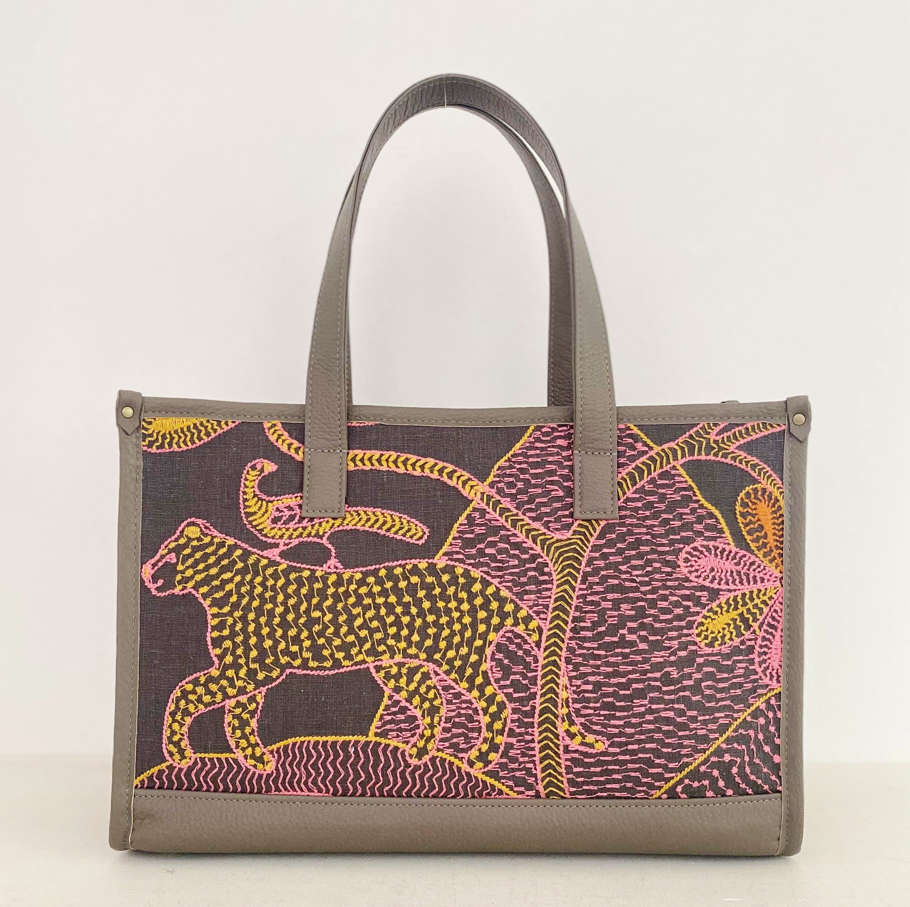 ピンクパンサーL / バーティカルトート ワイドM