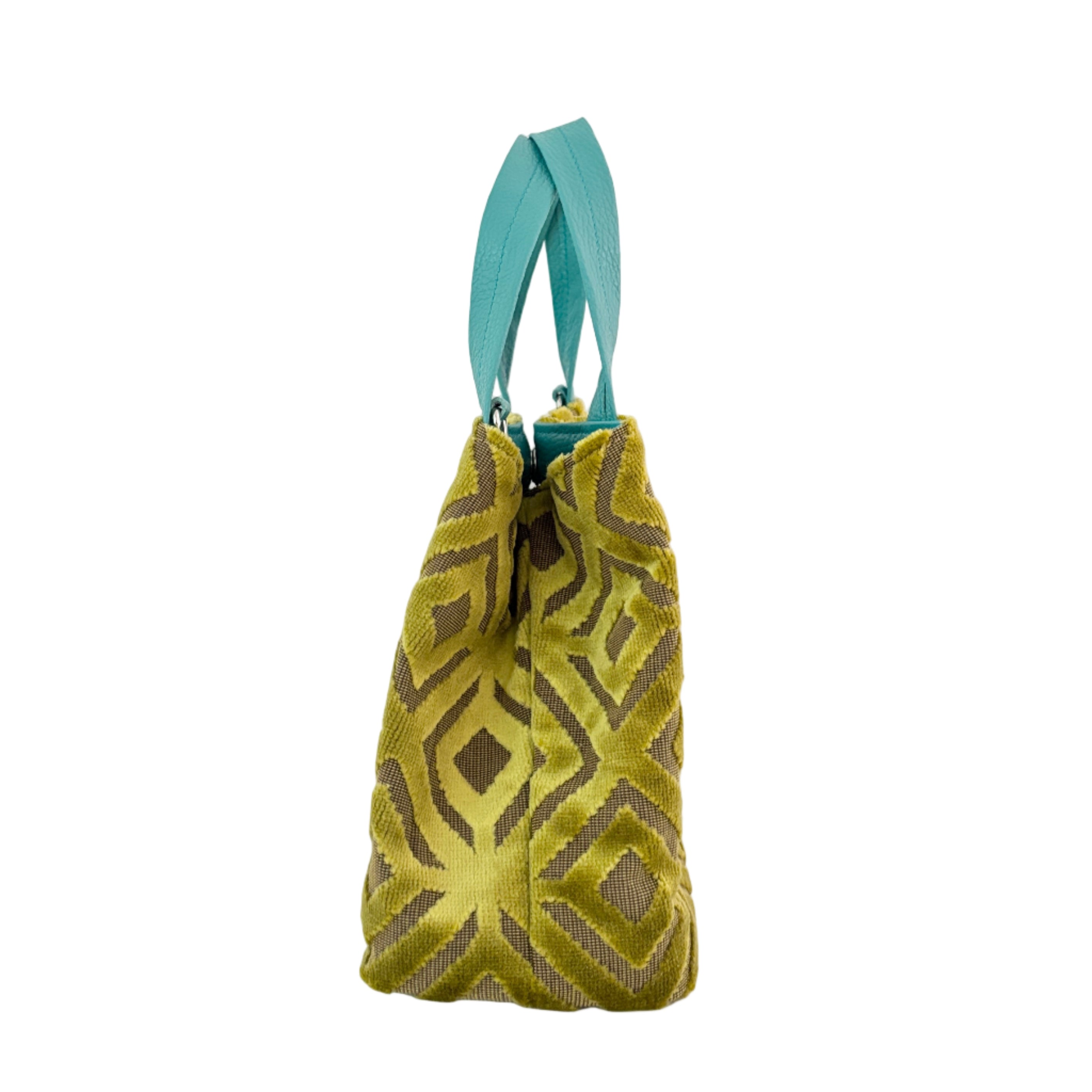 ベロアマスタードイエロー / ボートバッグS