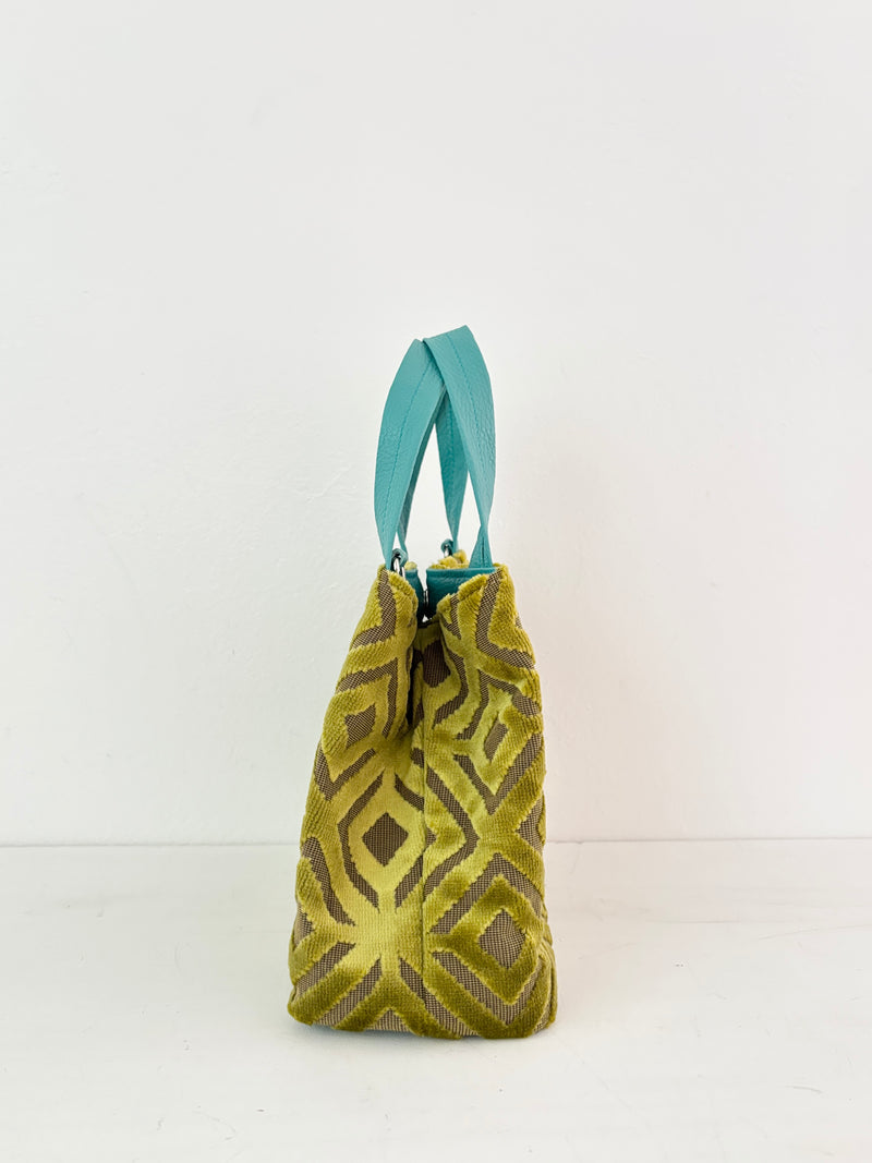 ベロアマスタードイエロー / ボートバッグS