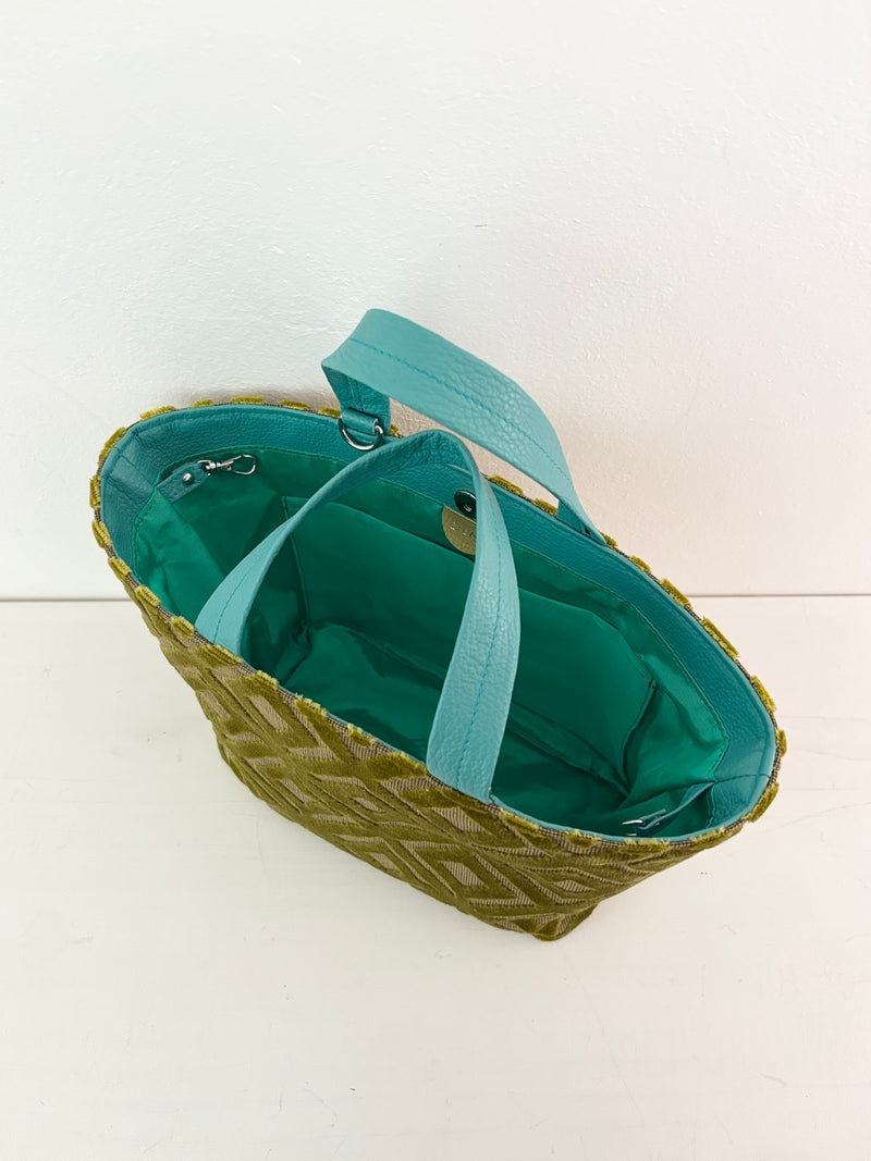 ベロアマスタードイエロー / ボートバッグS