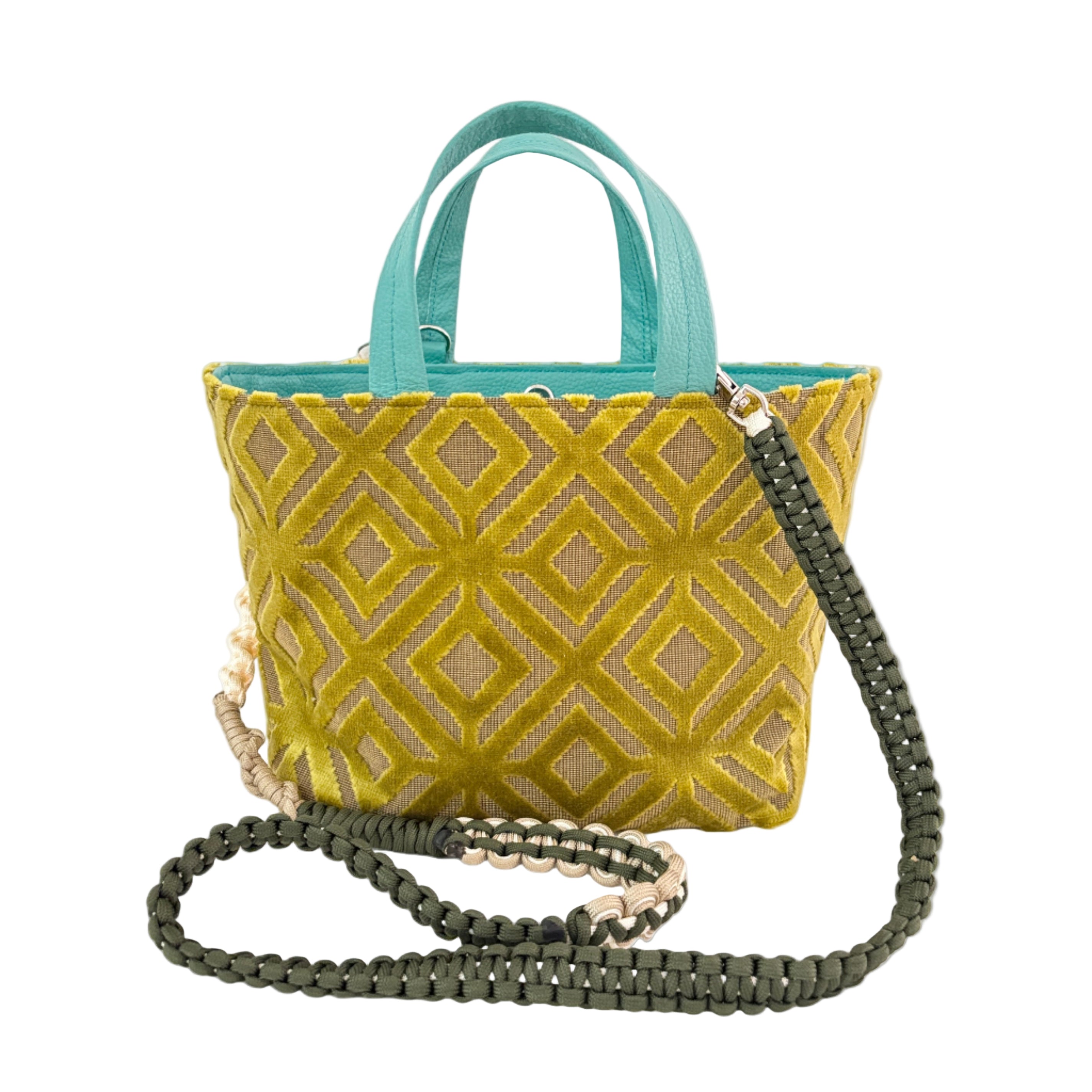 ベロアマスタードイエロー / ボートバッグS