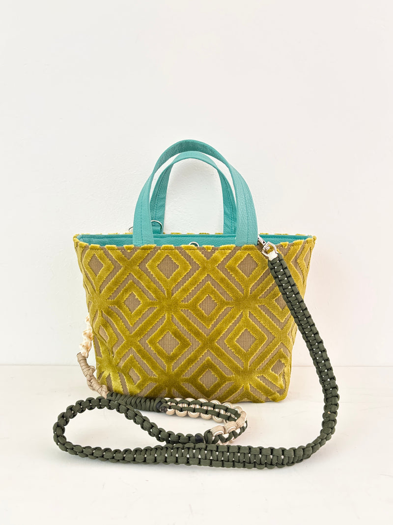 ベロアマスタードイエロー / ボートバッグS