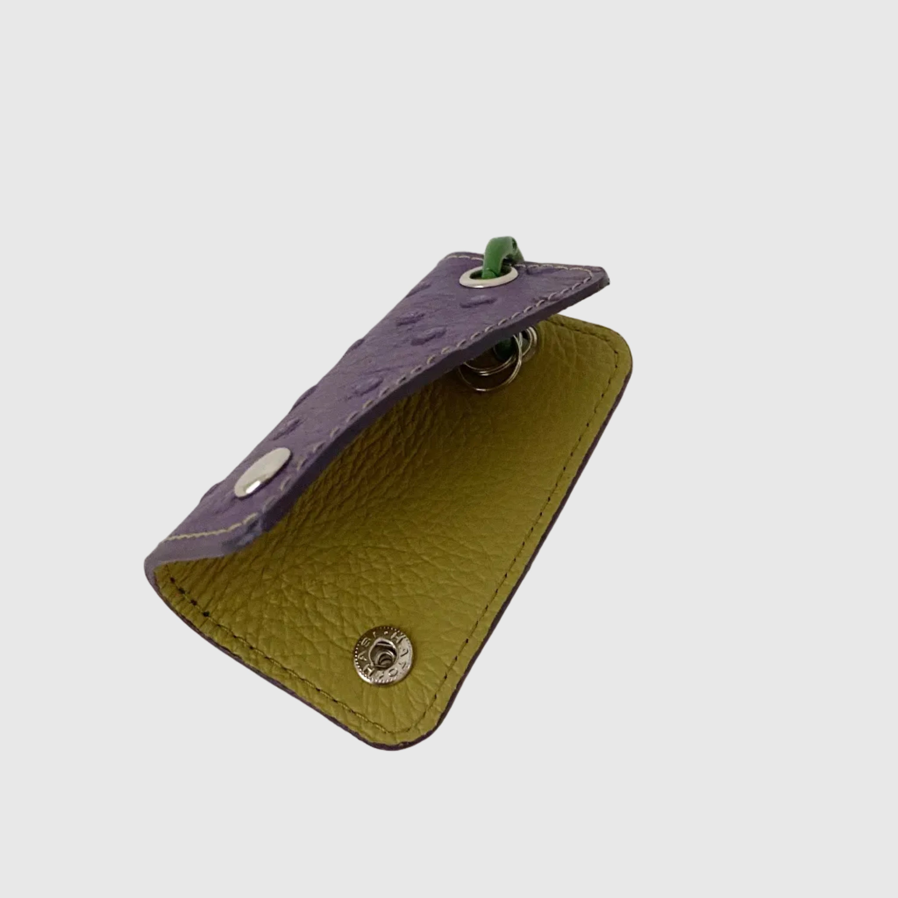 パープルオーストリッチ / キーケース ミニ