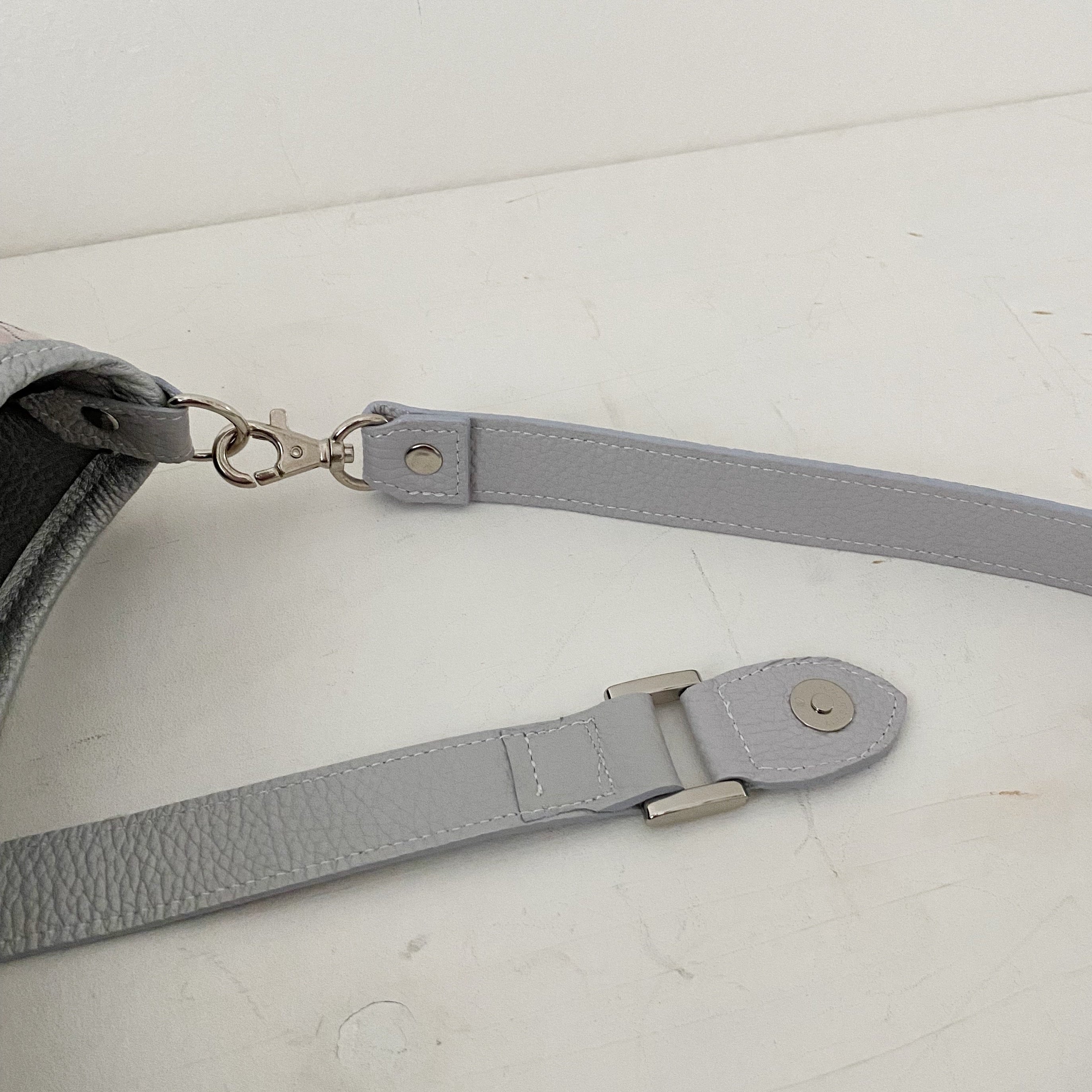 シルバーピンクダマスク S / クロワッサンポシェット