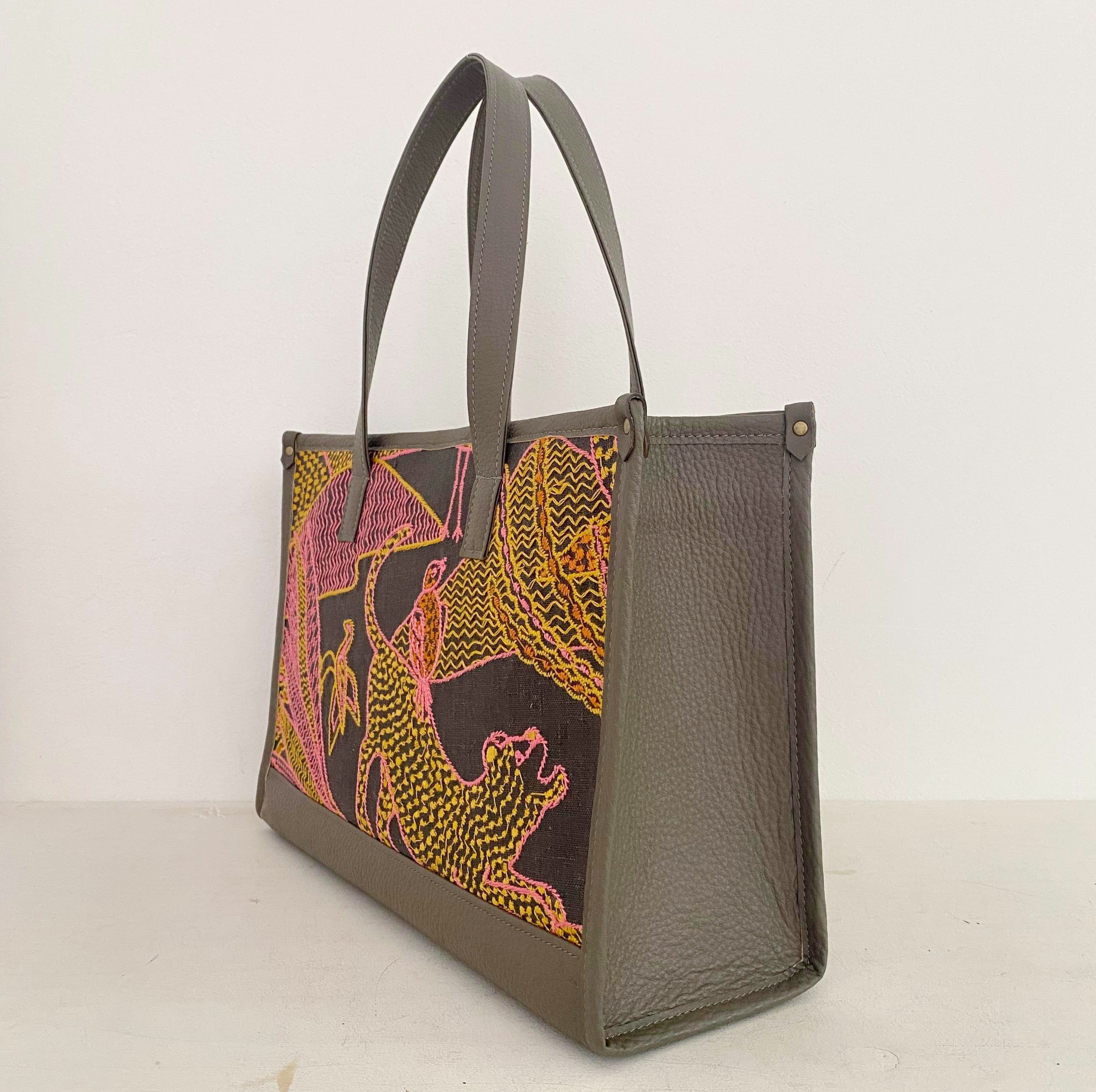 ピンクパンサーL / バーティカルトート ワイドM