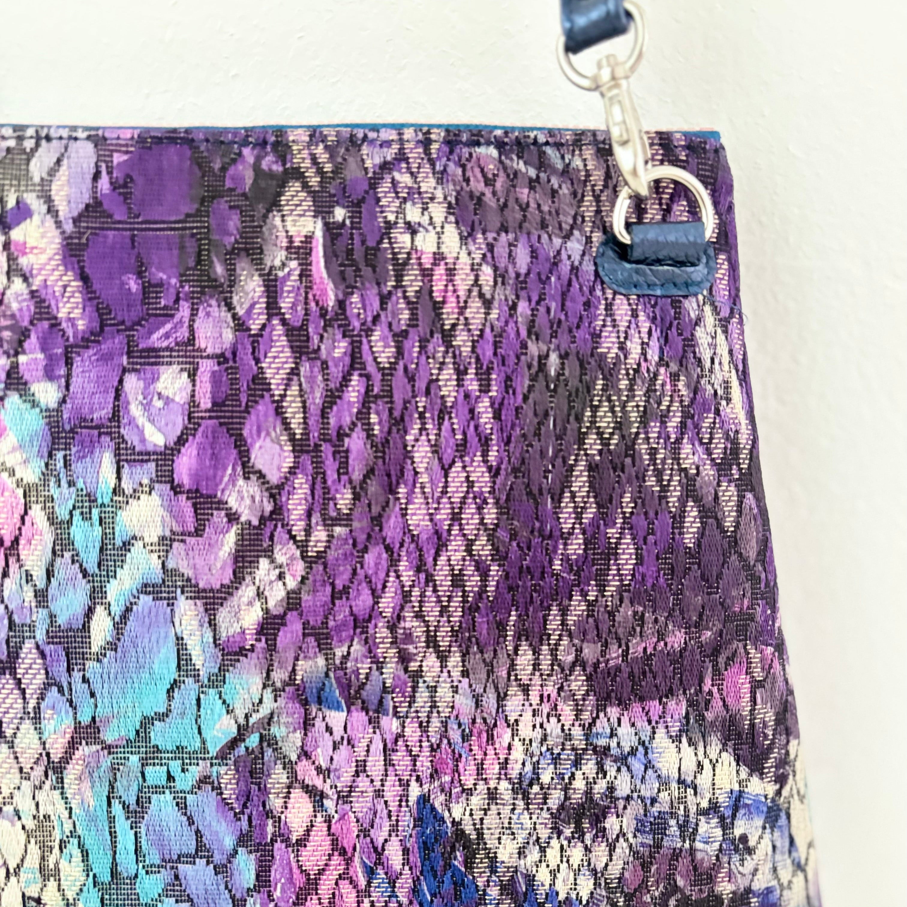 ウロコブルーパープル S / フラットポシェットM