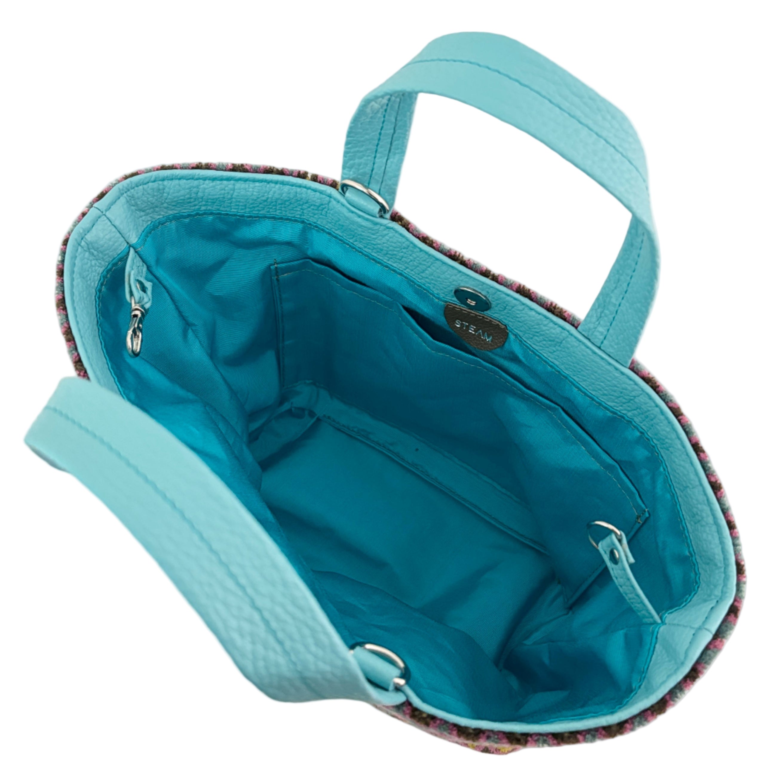 ベロアジグザグブラウン / ボートバッグS