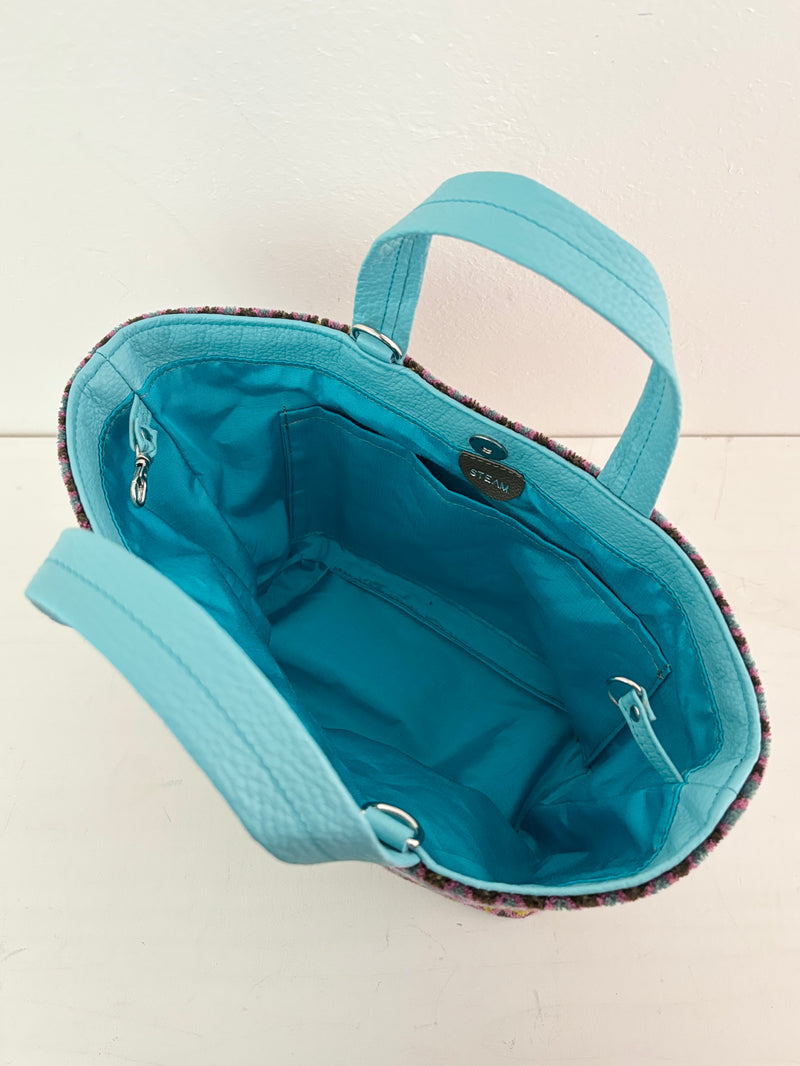 ベロアジグザグブラウン / ボートバッグS