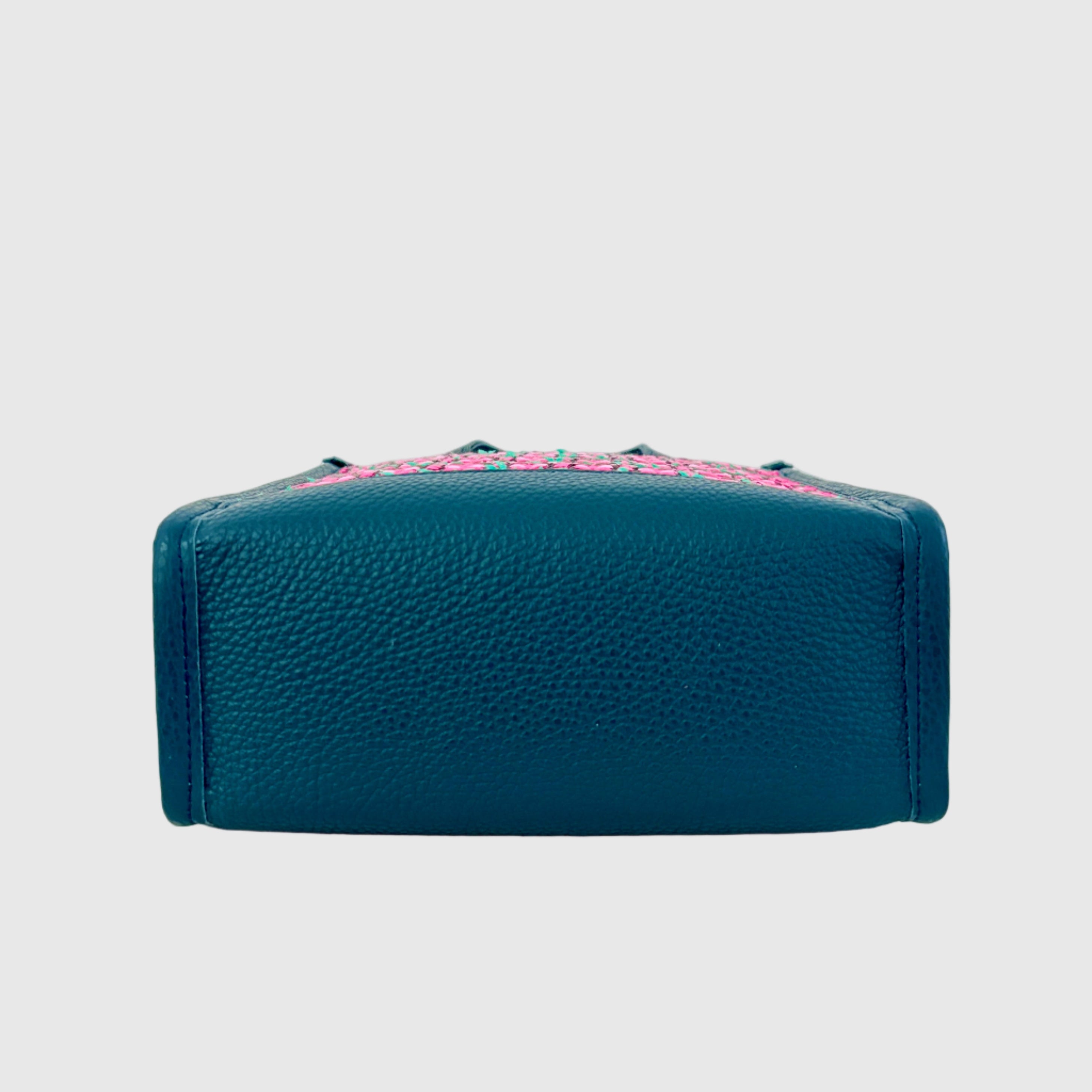 ピンクマークボーダーS×ディープオーシャン / バーティカルトート トールS