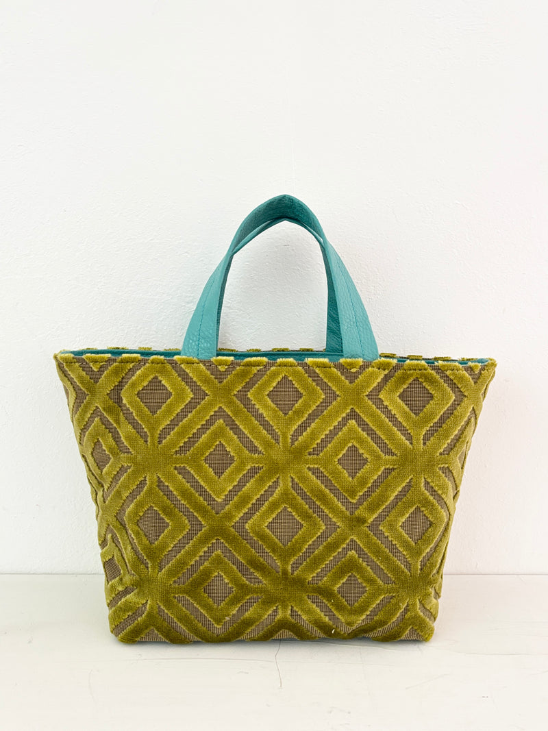 ベロアマスタードイエロー / ボートバッグS