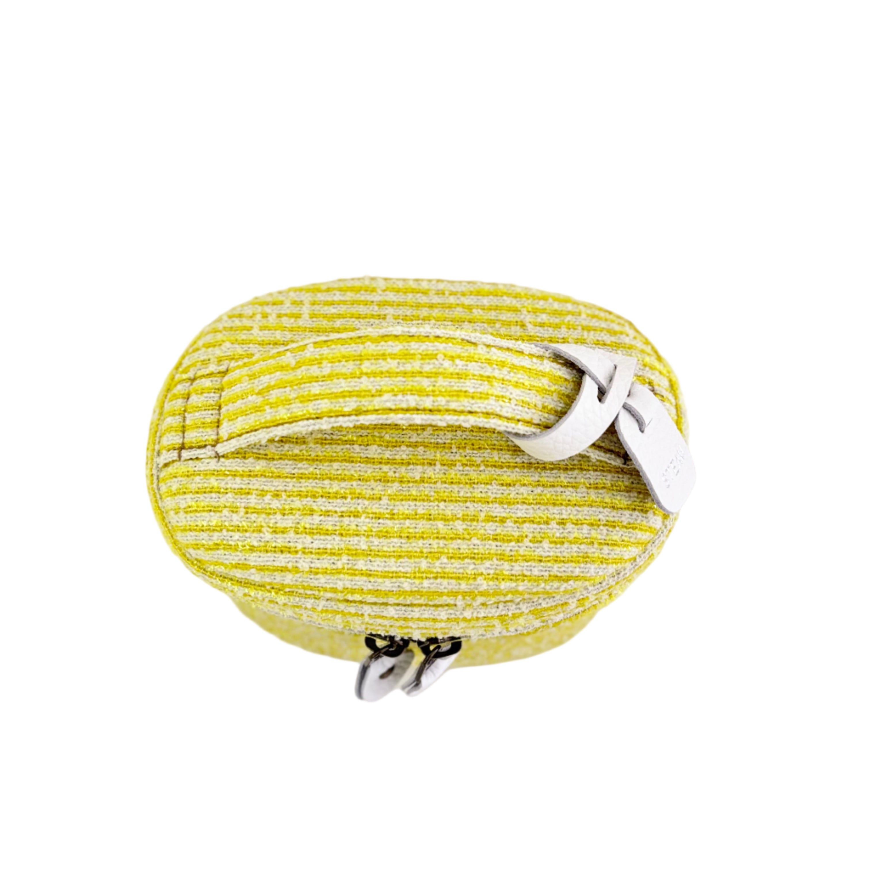 イエローラメボーダー / バニティポーチ