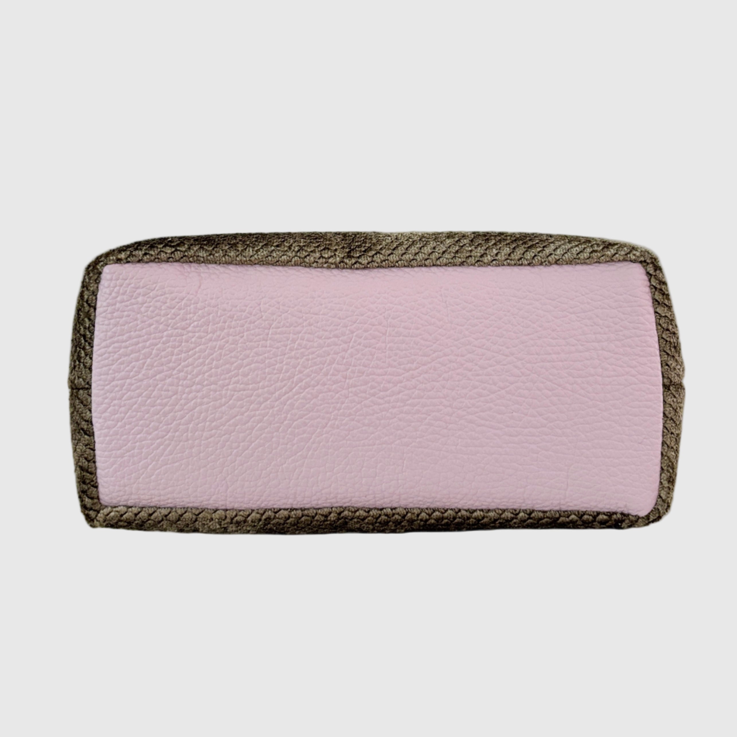 ベロア型押しベージュ / ボートバッグS