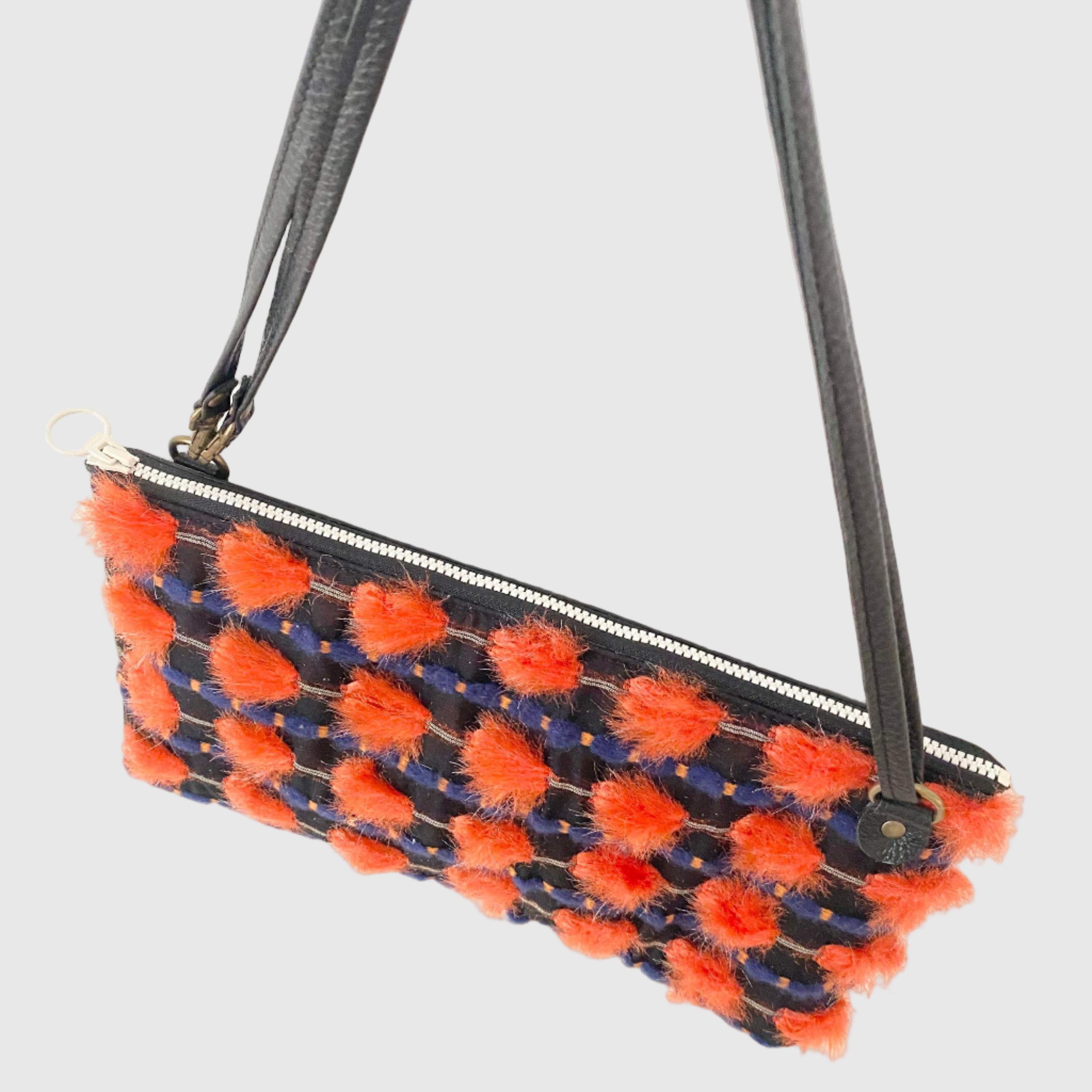 オレンジボンボン S / フラットポシェット