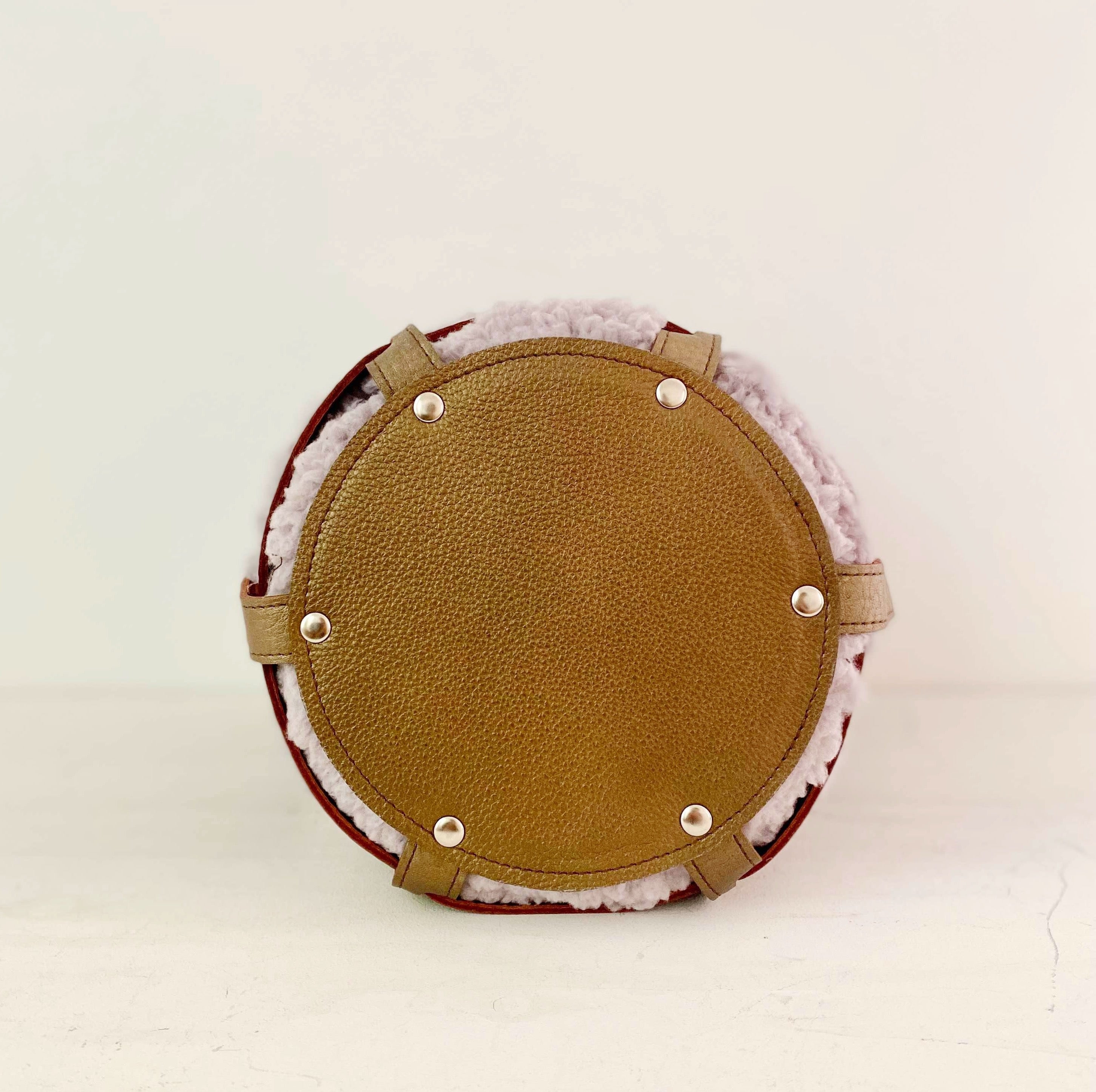 アルパカモヘア×ボアラベンダー XL / メッシュバッグインナーバッグ