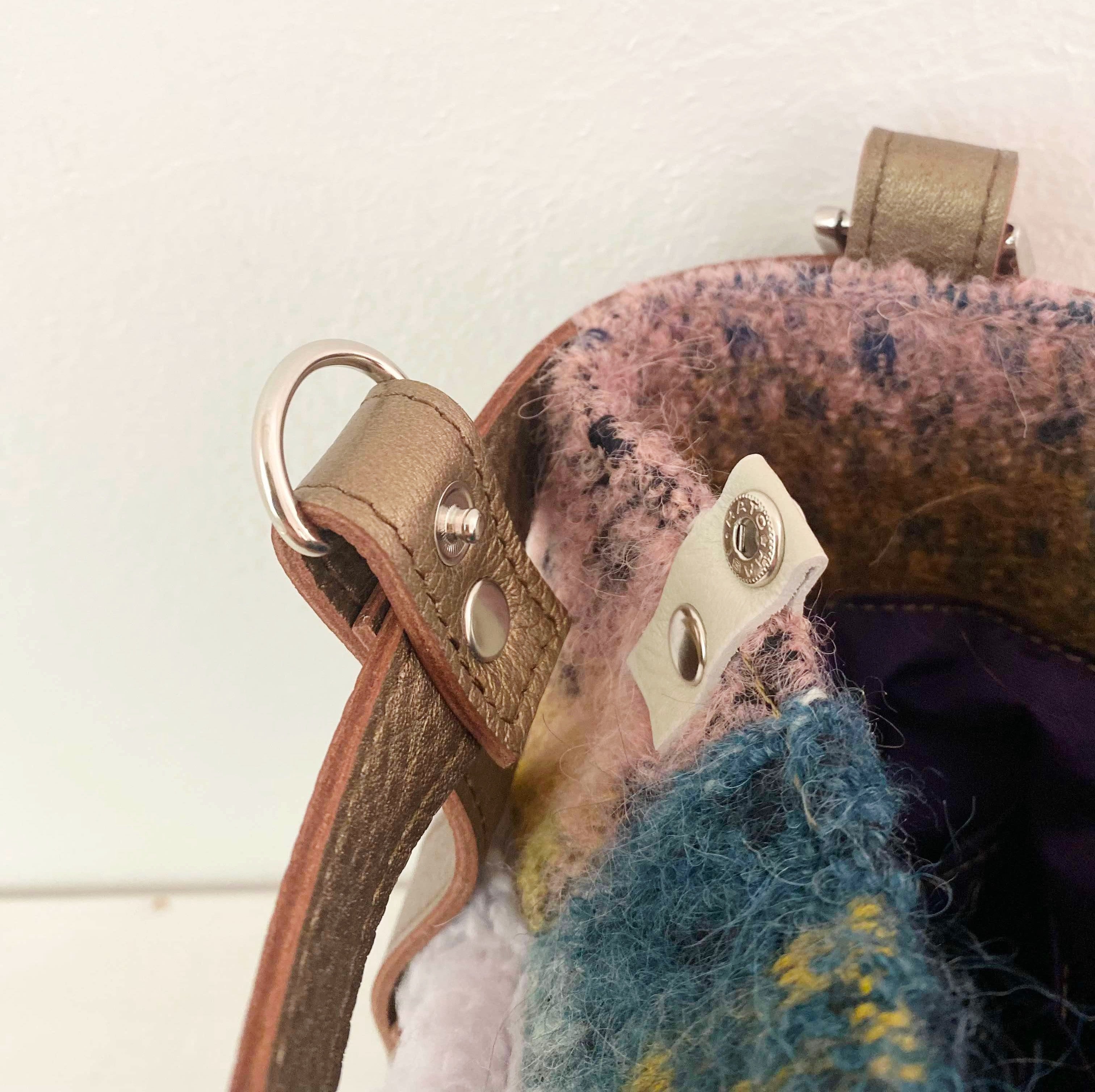 アルパカモヘア×ボアラベンダー XL / メッシュバッグインナーバッグ