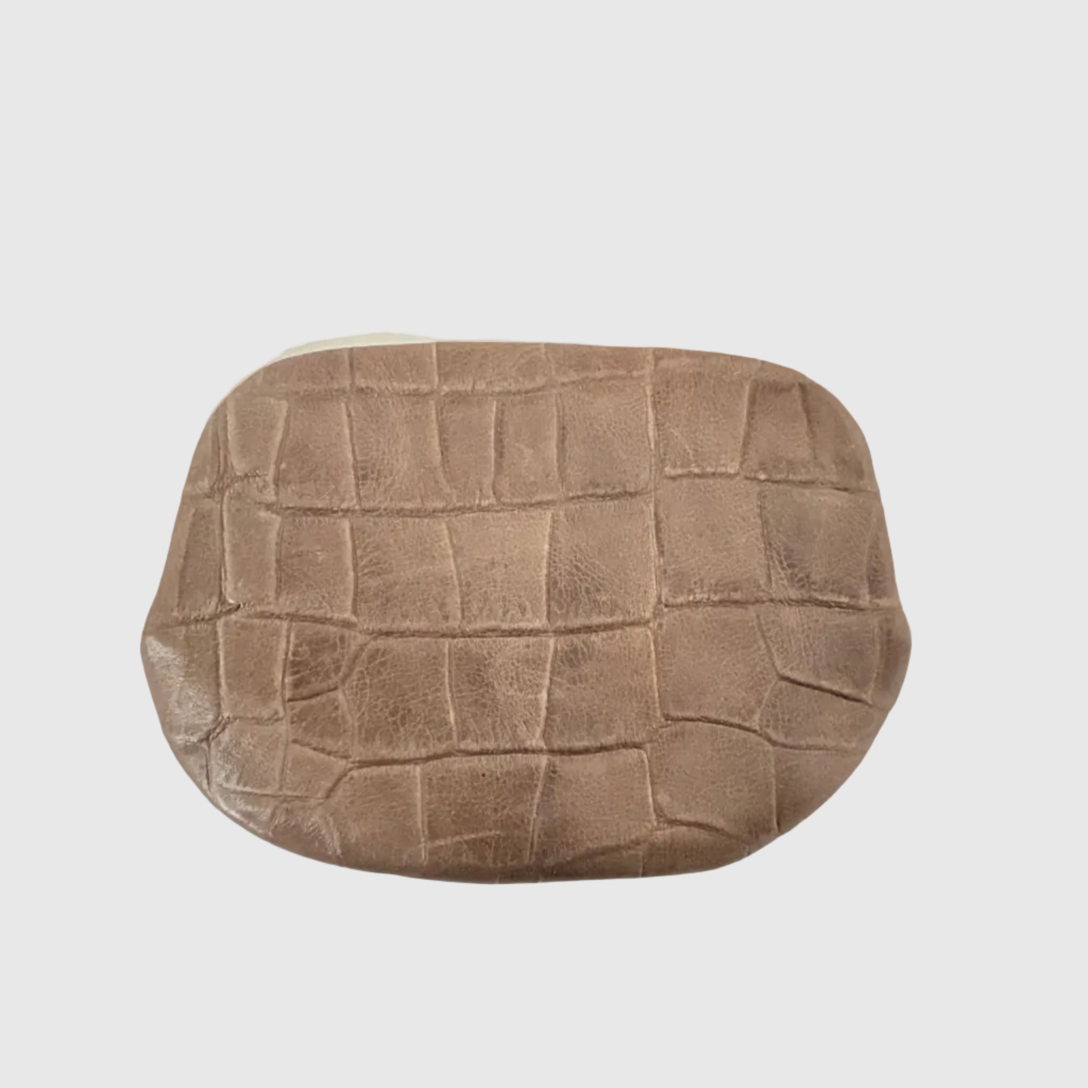 ベージュクロコ型押し/ パックンケースM