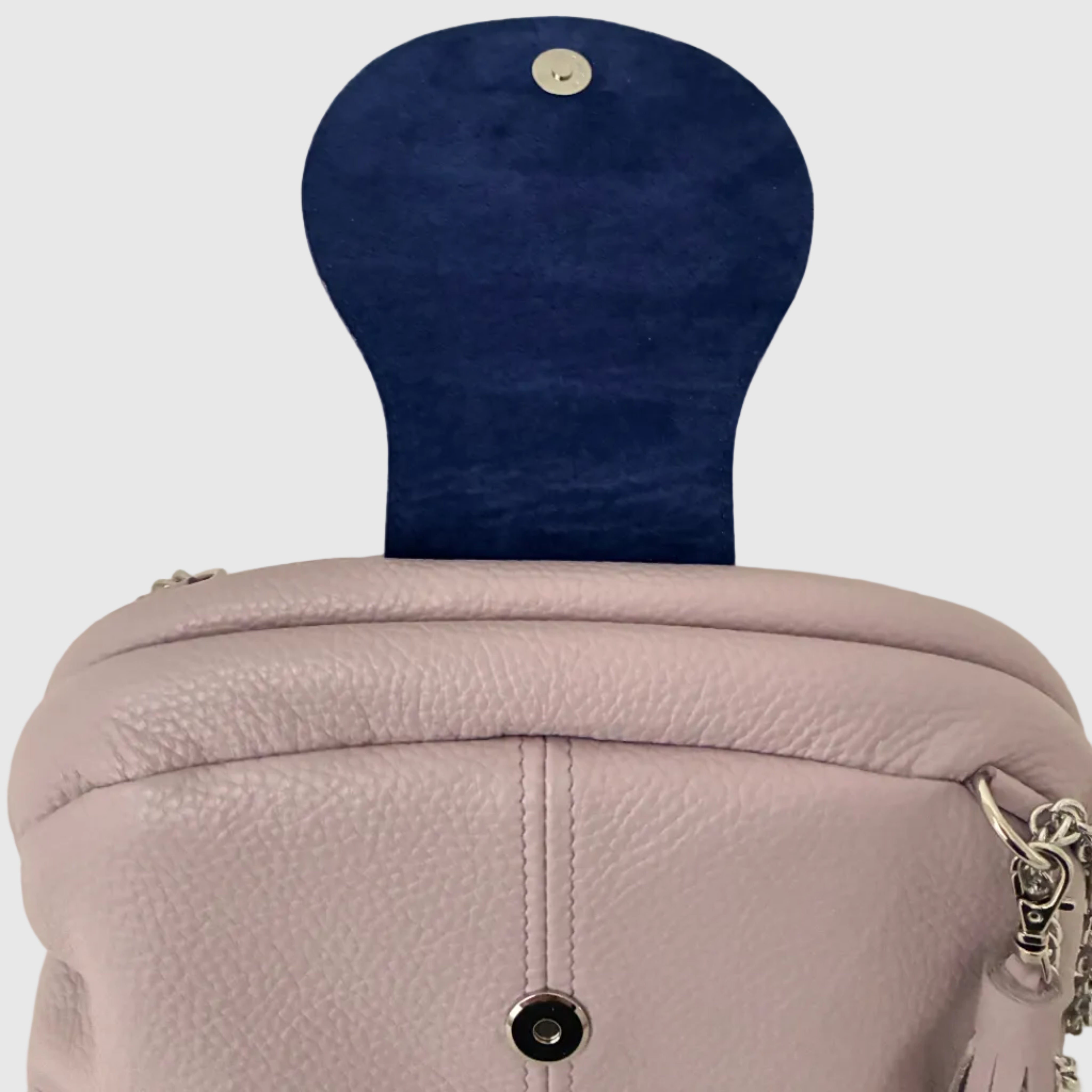 newラベンダー  / 口金レザーポシェットM