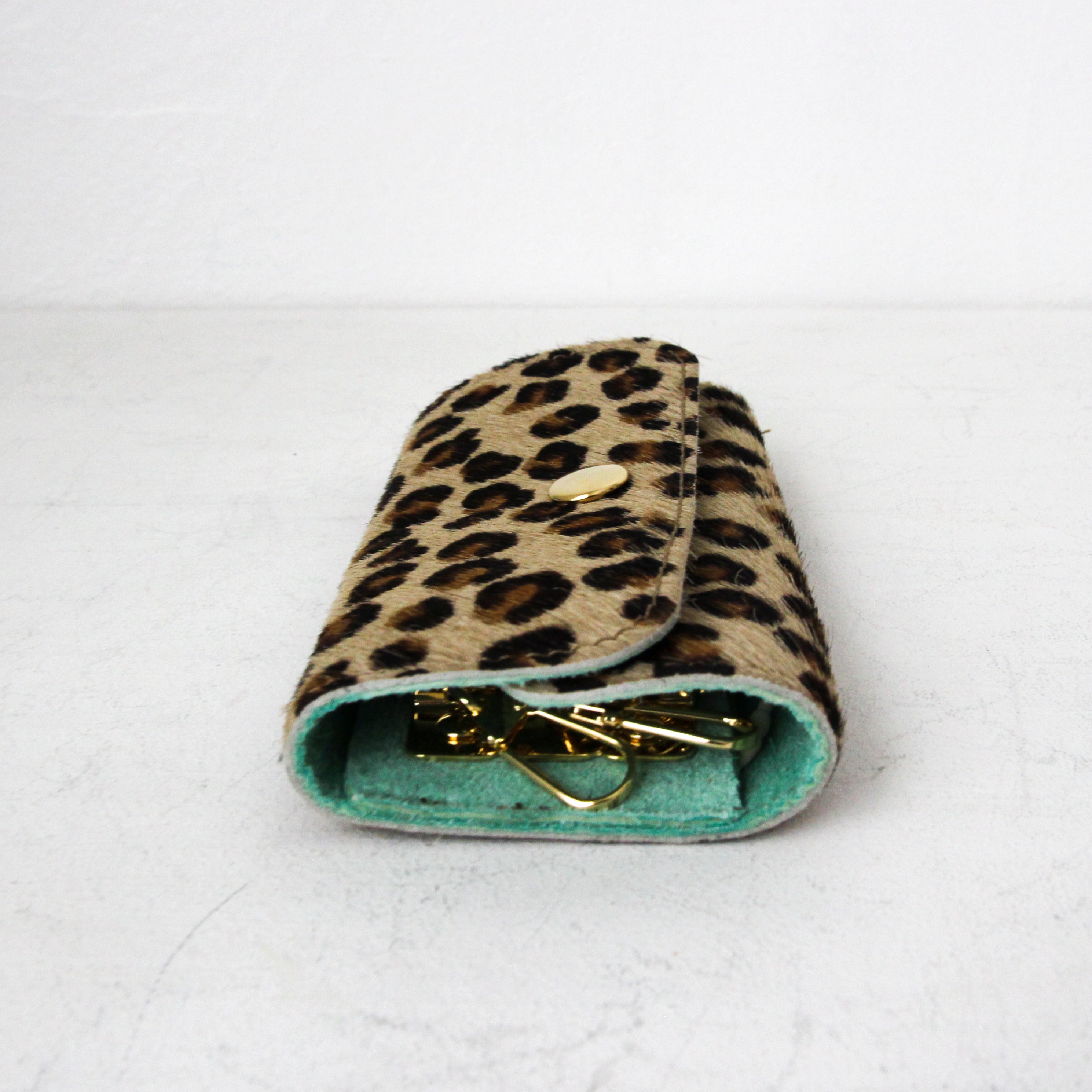 起毛スモールレオパード / キーケース