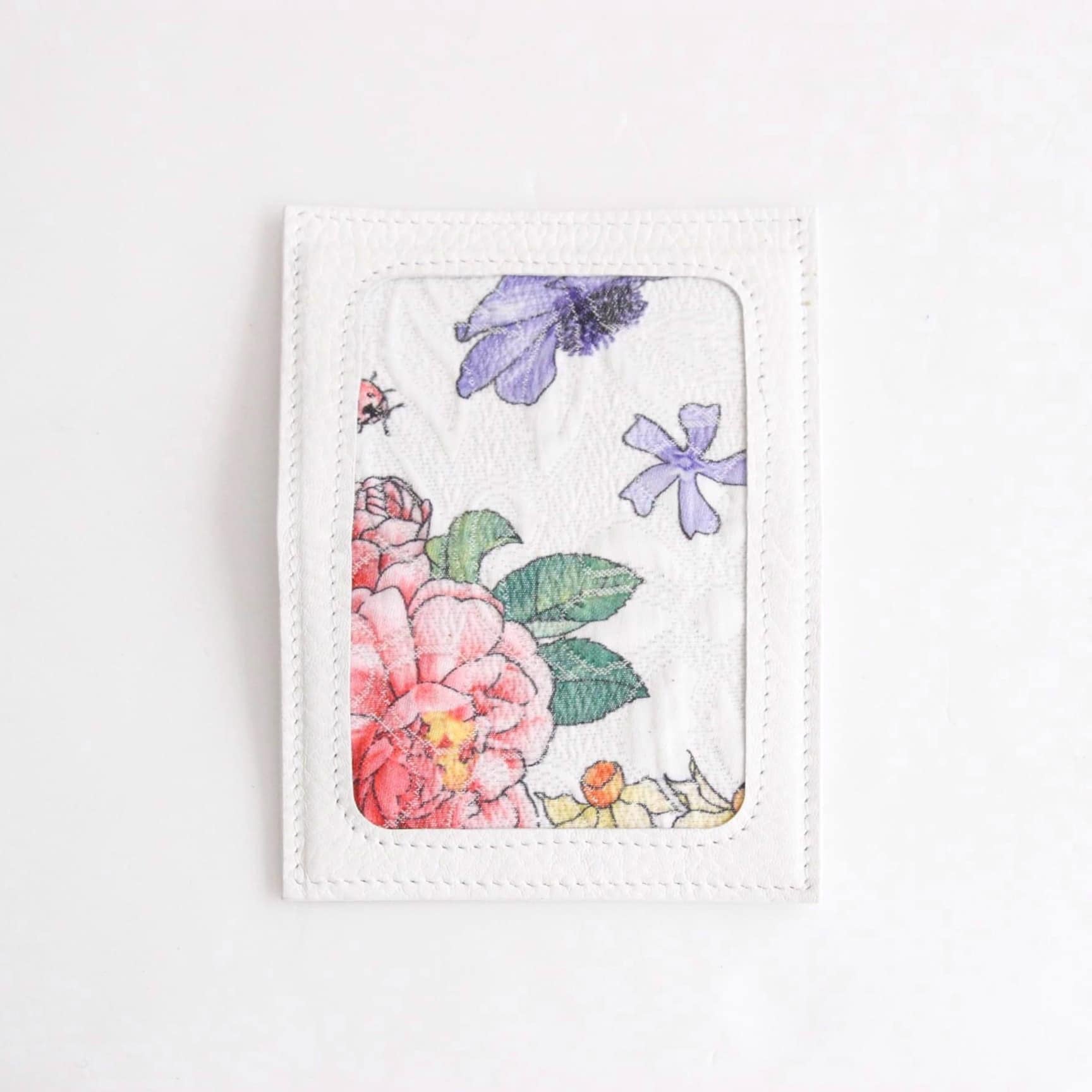 グッチフラワー×ピュアホワイト／名刺ケース