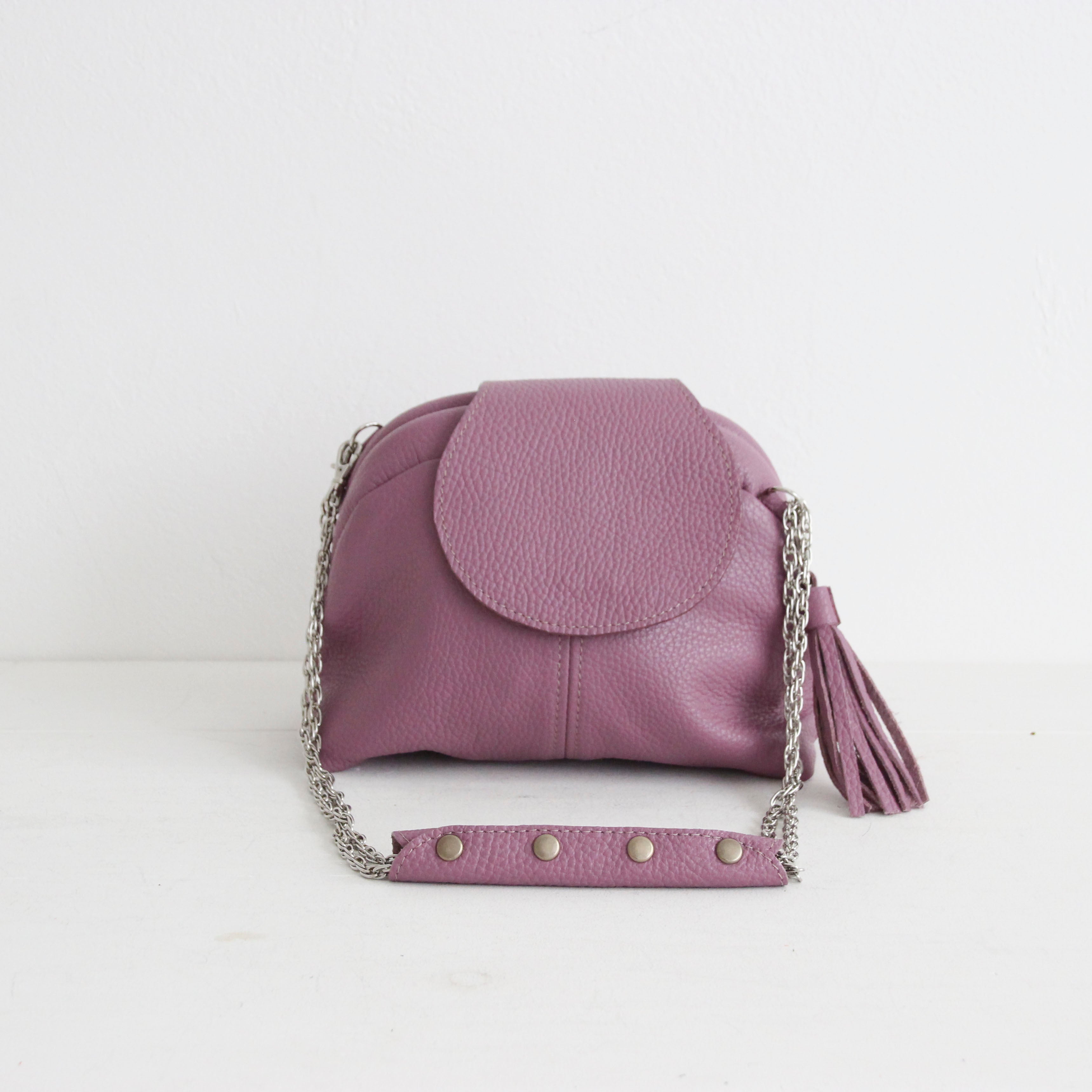 ライラック / 口金レザーポシェットS