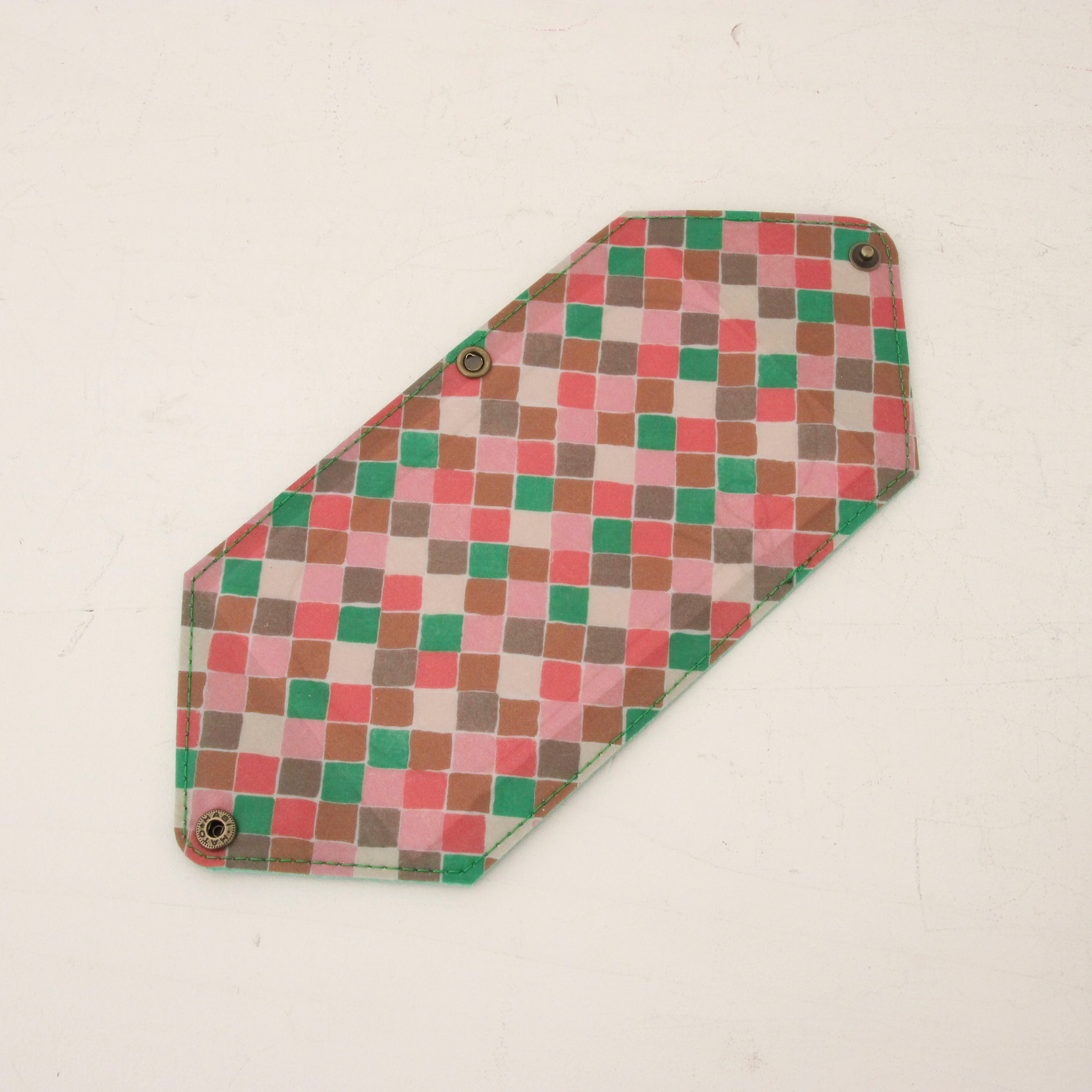 グリーン×ジオメトリックグリーン / マスクケース