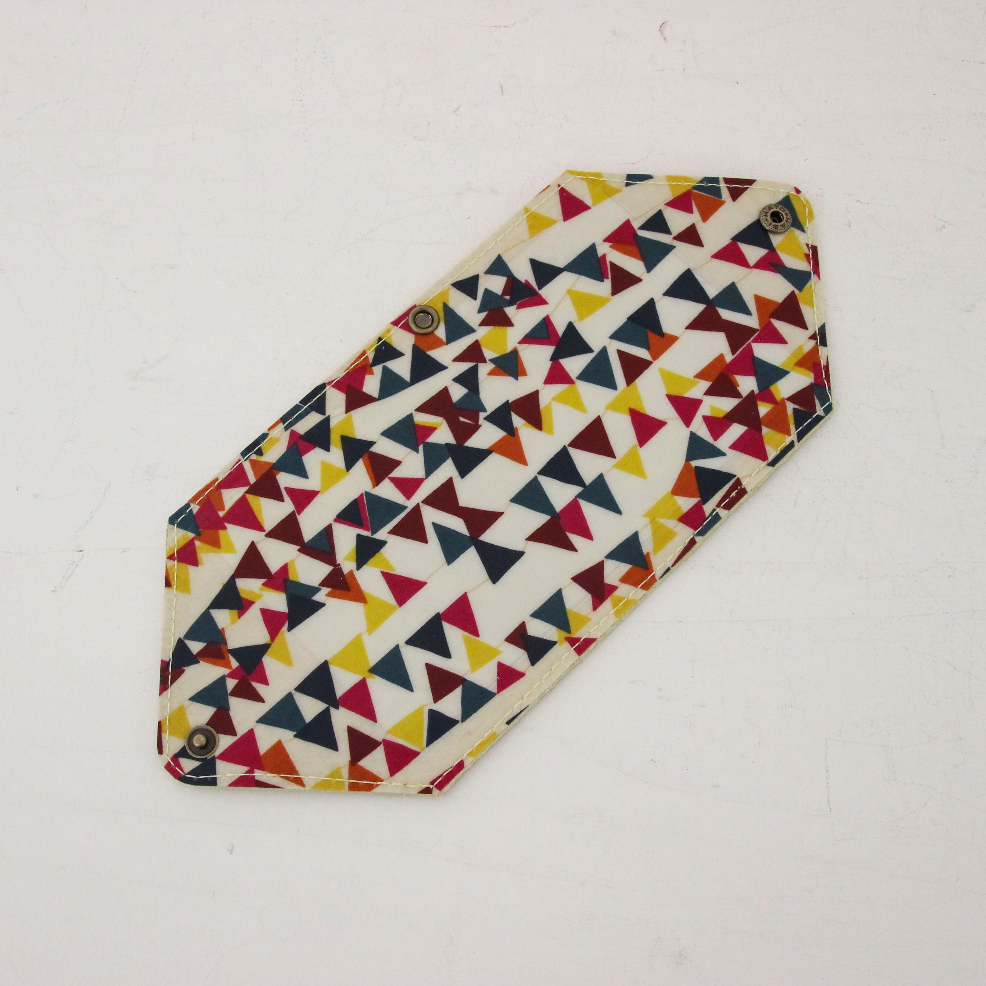 レモンイエロー×フラワーリネン刺繍 / マスクケース